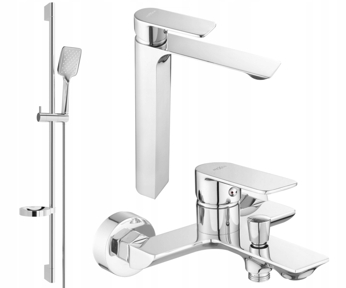 Mexen Alexa DQ62 vaňová súprava chrómová s nastaviteľnými úchytmi
