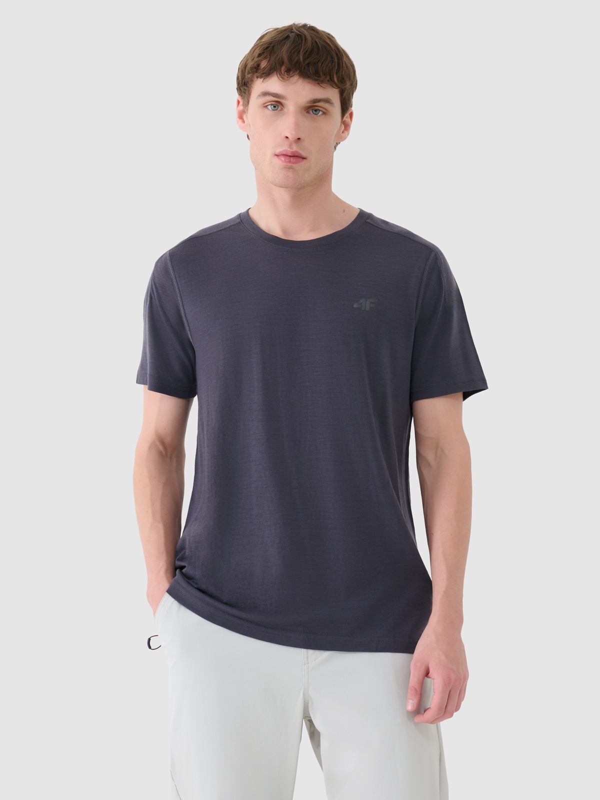 Pánské Tričko 4F Tričko S Merino Vlnou TFTSM1268 SS25