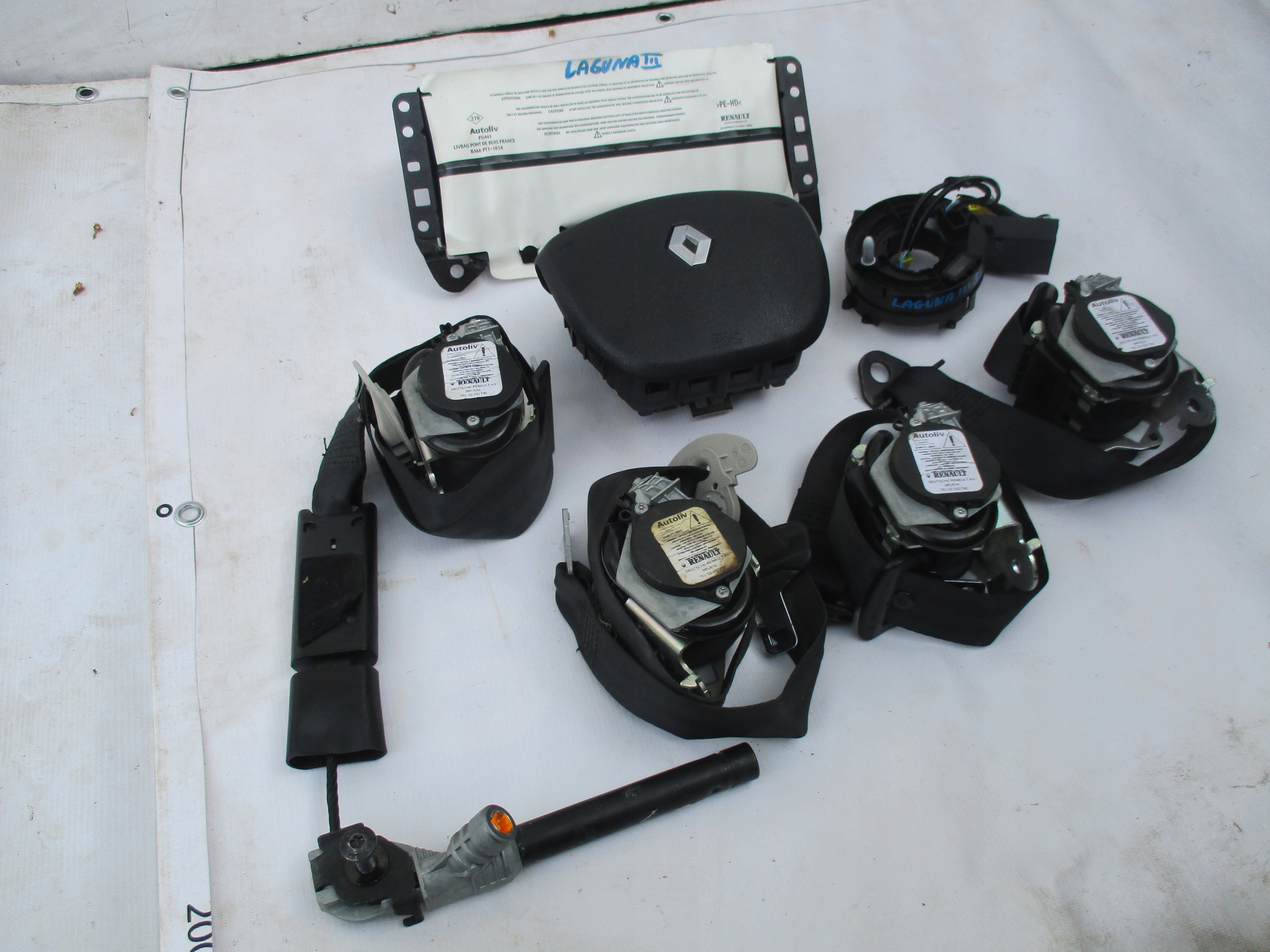 Airbags + Gurten Renault Laguna III 3