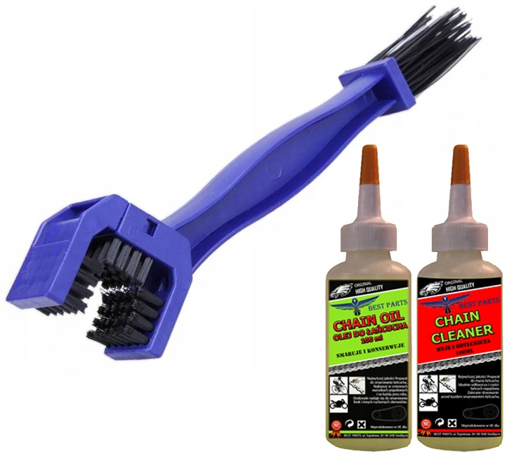 ZESTAW DO CZYSZCZENIA SMAROWANIA ŁAŃCUCHA ROWERU