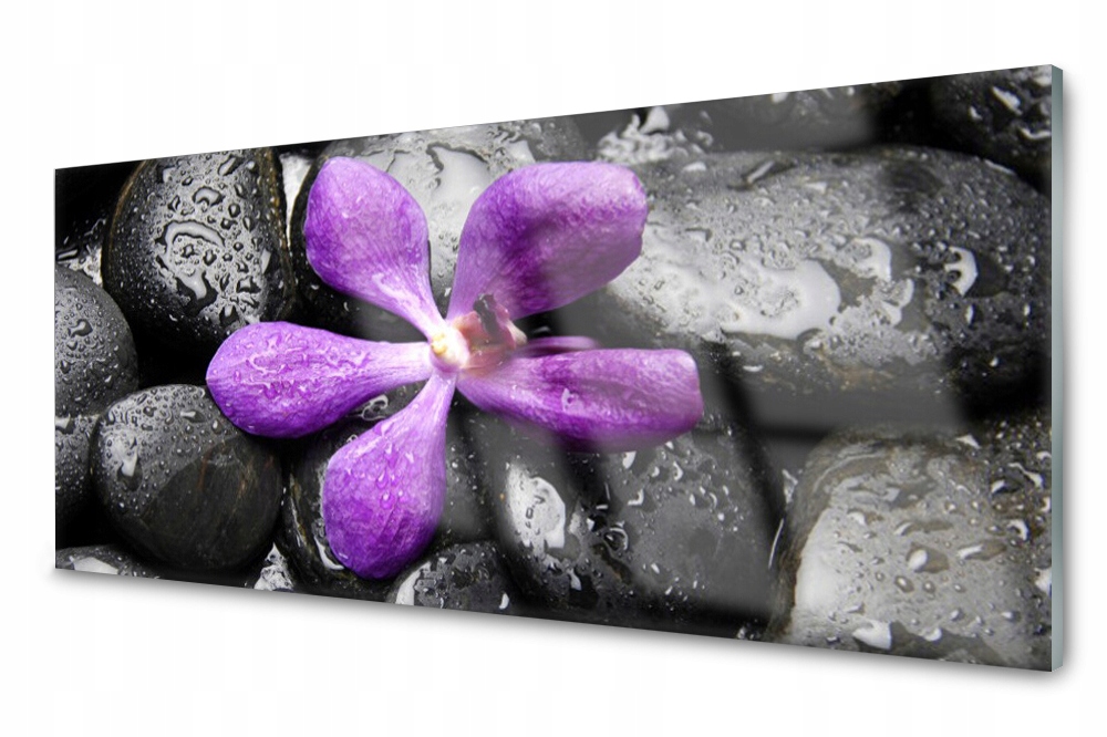 Sklenený panel do kuchyne Kvet 125x50