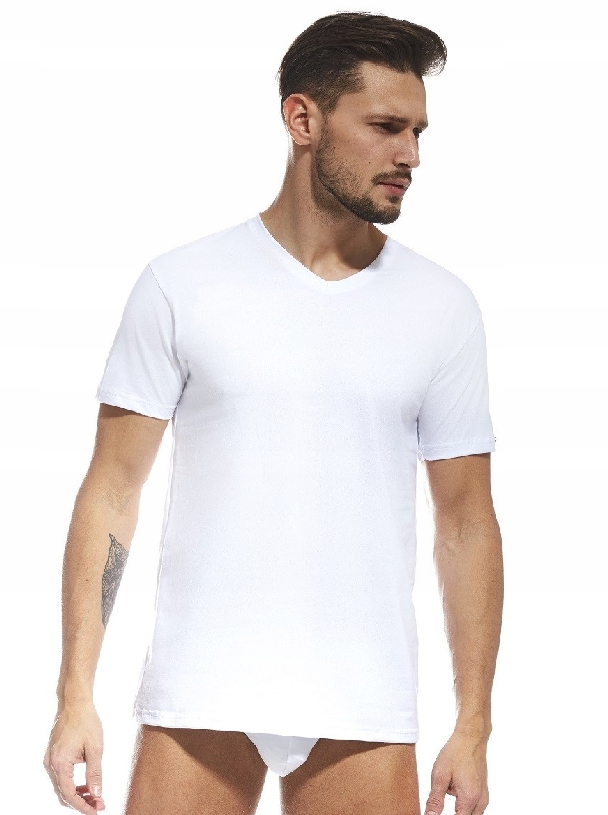 CORNETTE KOSZULKA MĘSKA AU 201 NEW BIAŁA 4XL