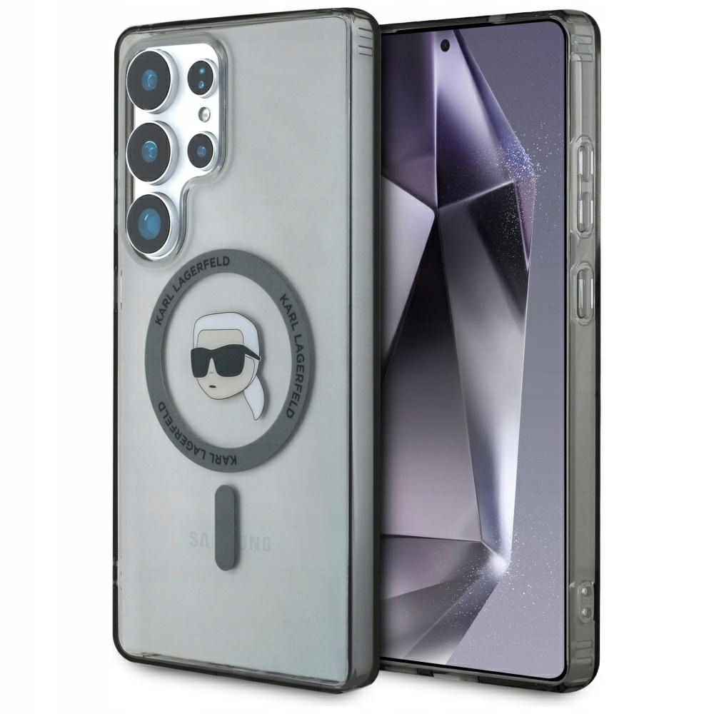 Karl Lagerfeld Pattern MagSafe pouzdro Silikonové kryt pro Galaxy S25 Ultra