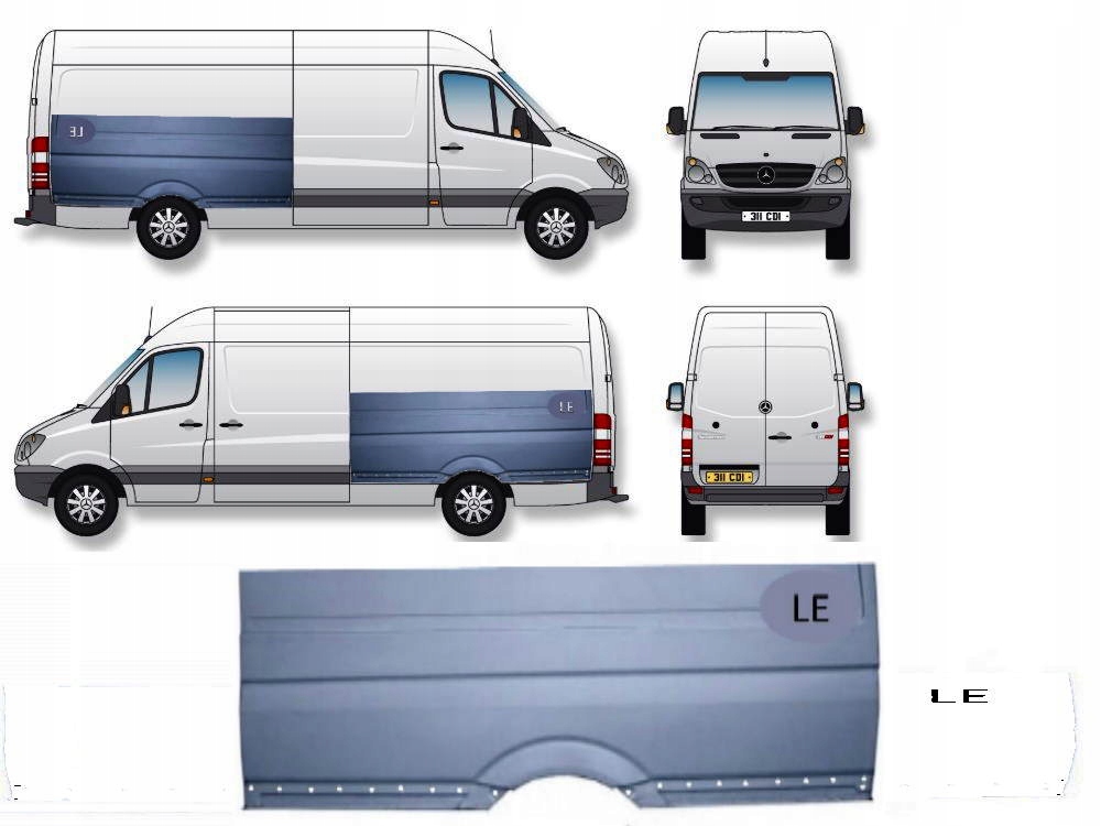 SPRINTER 906 MAX 4300 mm BOK TYL BLOTNIK PR 05 Sheet Thickness 0 9 mm