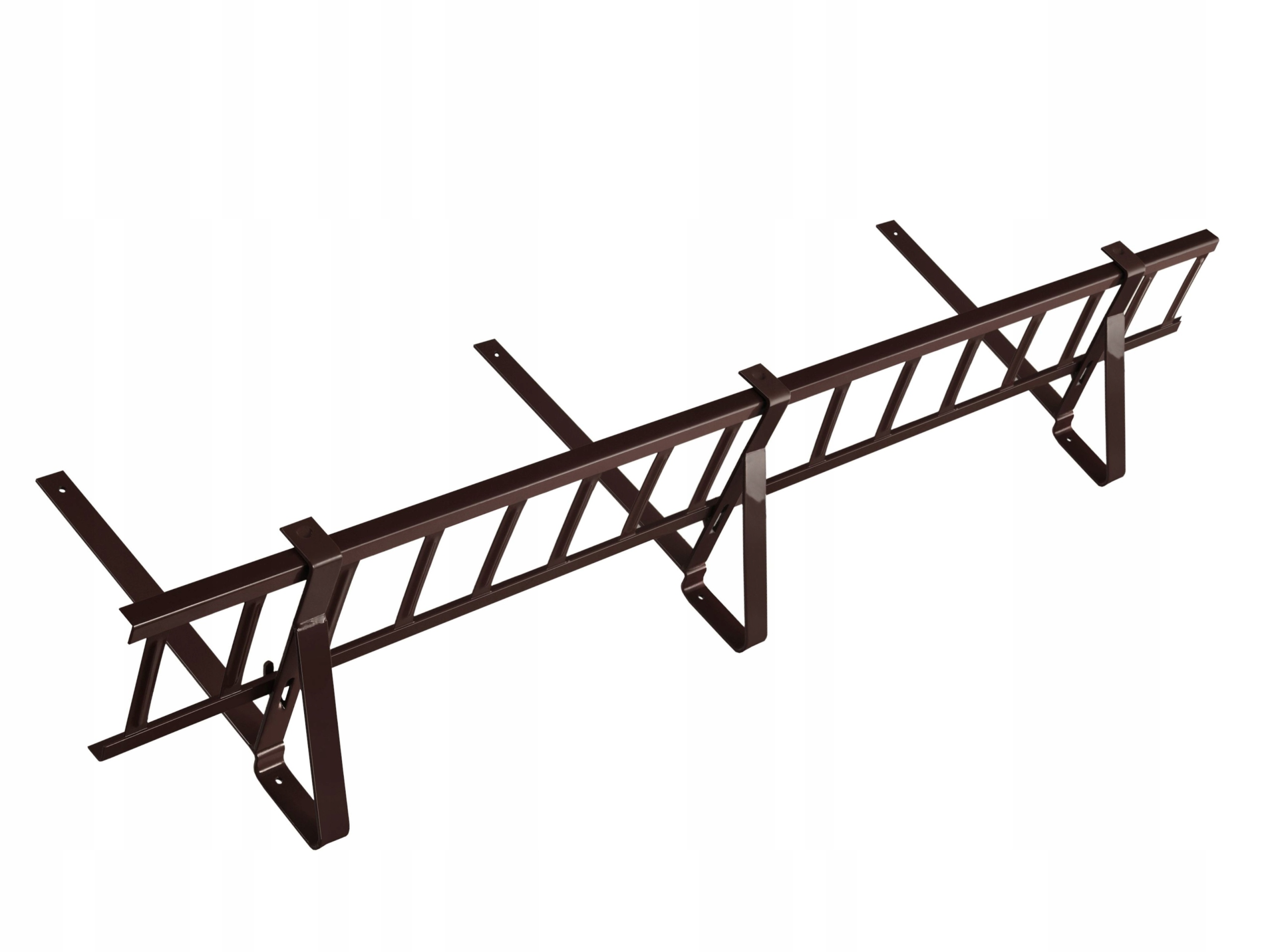 Płotek 200cm lakierowany 3uch blachodachówka 350/30 brązowy Ral 8017