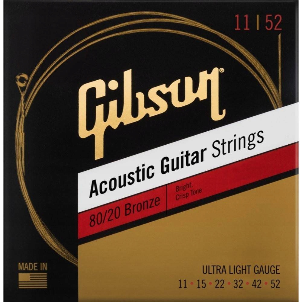 Struny do gitary akustycznej GIBSON 80/20 Bronze SAG-BRW11