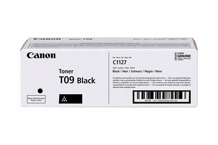 Toner Black Canon i-SENSYS X C1100, C1127 (T09BK, 3020C006)