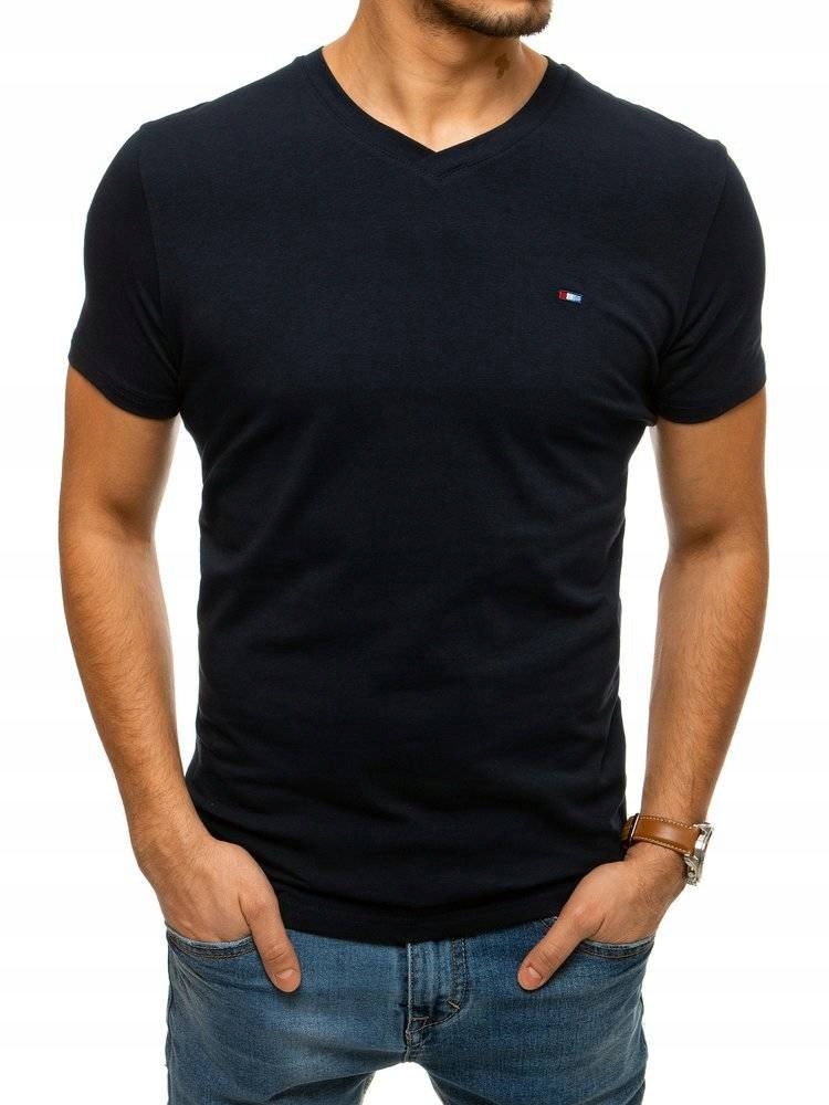 

Męska Koszulka T-shirt Bez Nadruku rx4460-M