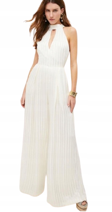 Karen Millen Kombinéza Casual S Proužky Krémová 34 1A6E3_B* Xs 1A6