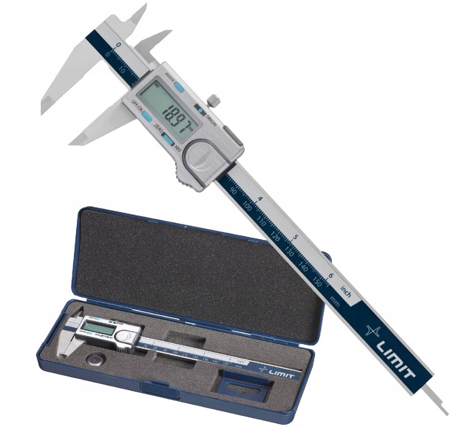 Suwmiarka elektroniczna DIN 862 150mm ±0,03mm Limit