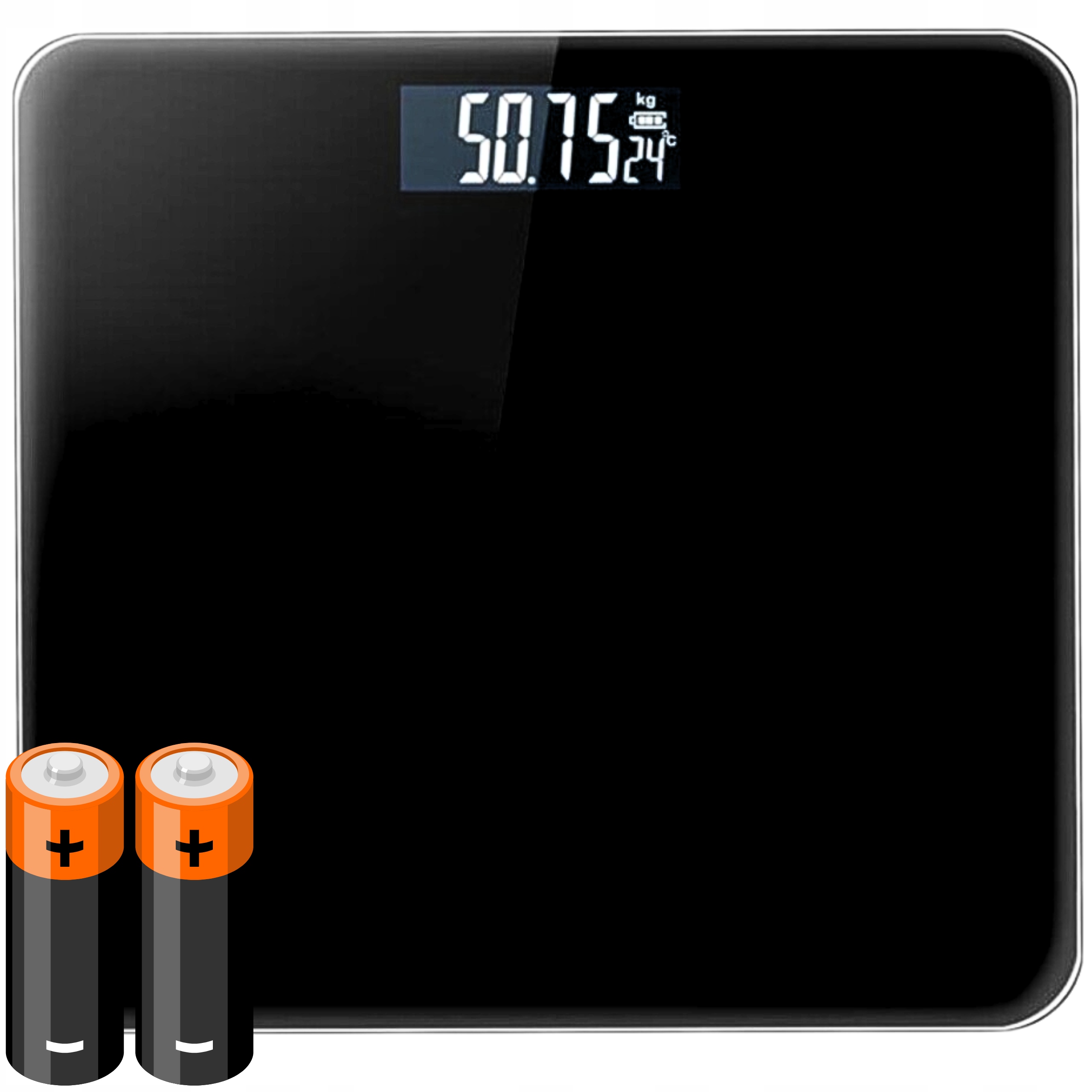 WAGA ŁAZIENKOWA ELEKTRONICZNA SZKLANA SCALE PRECYZYJNA LCD 180 KG BATERIE