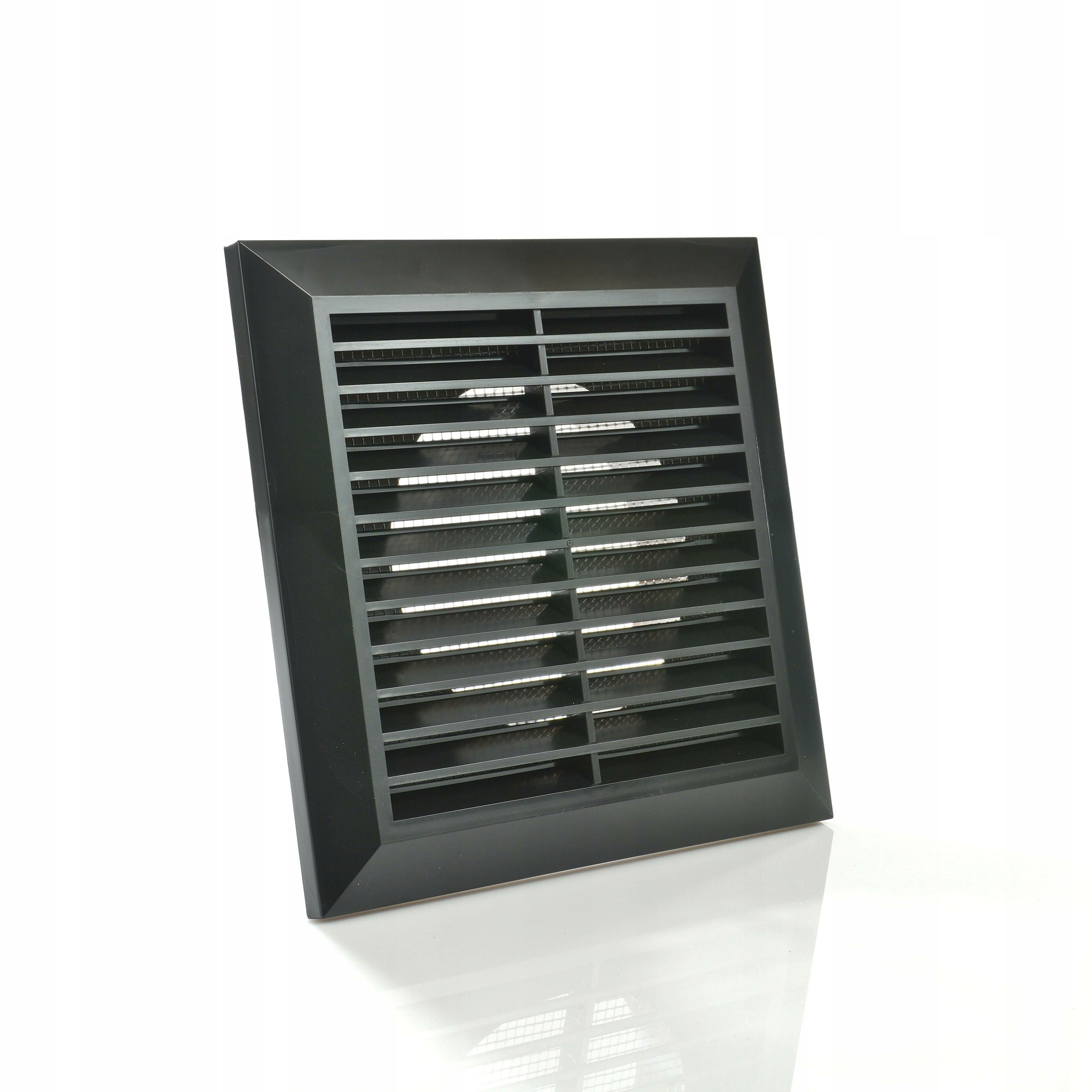 

Kratka wentylacyjna 17x17 fi100 czarna T61CZ