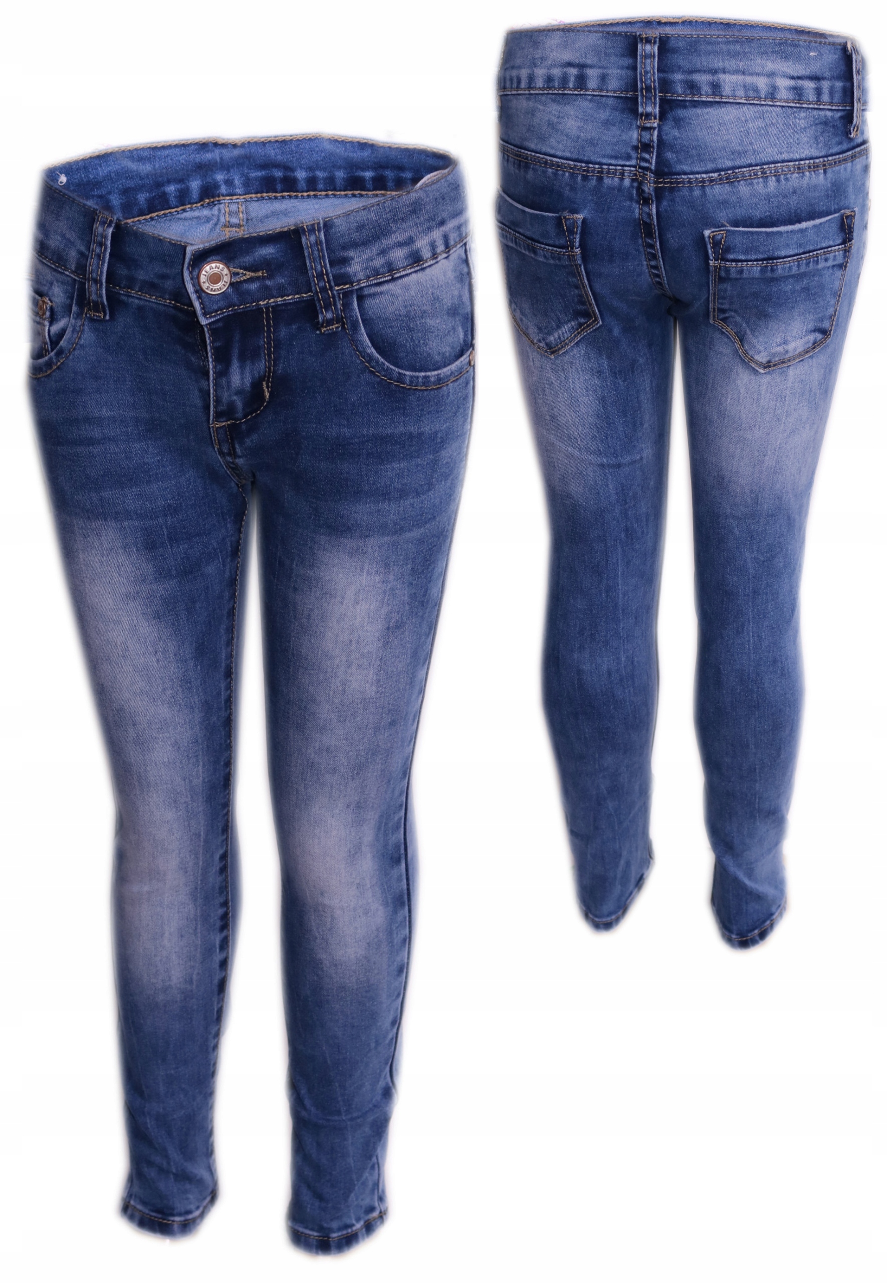 

Spodnie jeansowe dziewczęce jeansy 110-116