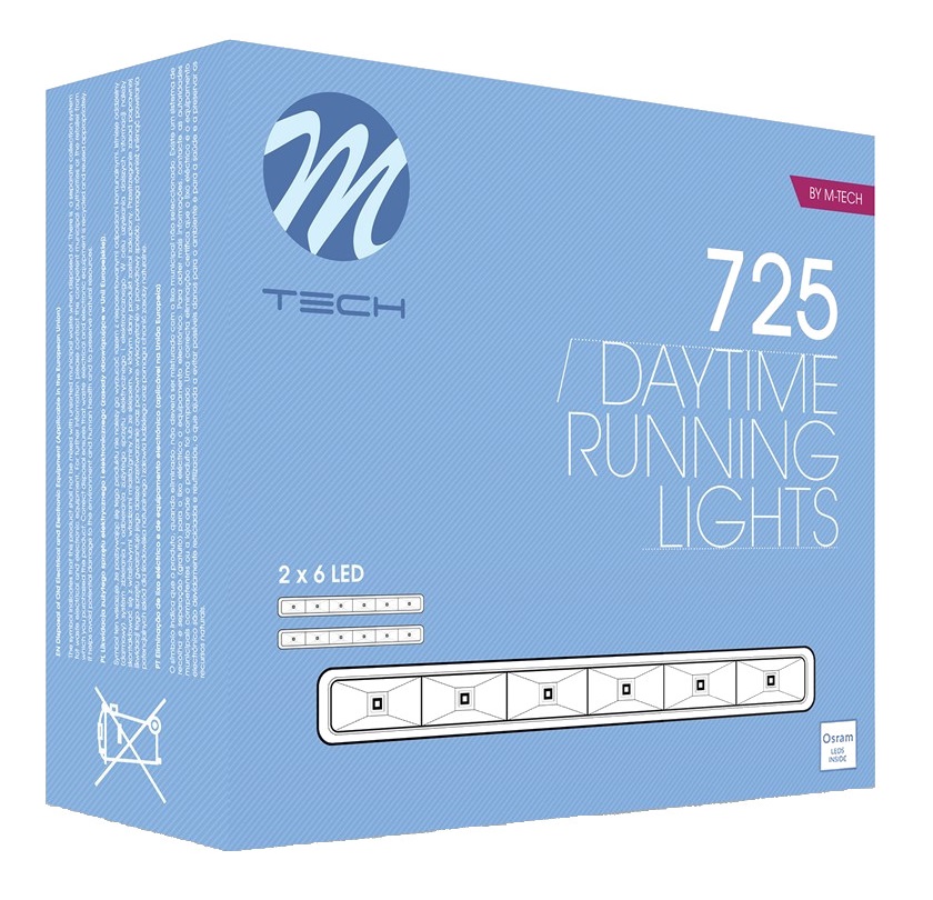 SWIATLA DZIENNE LED OSRAM 1100 lumem BMW VW AUDI Napiecie 12 V