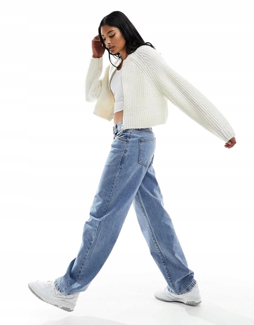 STRADIVARIUS ROZPINANY SWETER ZAMEK OKRĄGŁY DEKOLT 0XZ NH8__M Materiał dominujący akryl