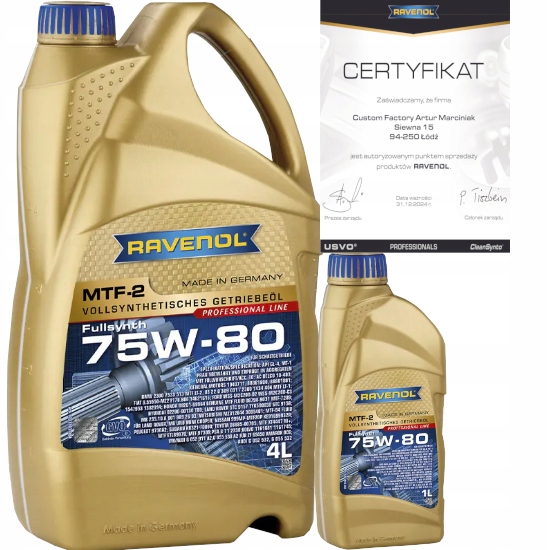 RAVENOL MTF-2 75W80 5L - OLEJ PRZEKŁADNIOWY