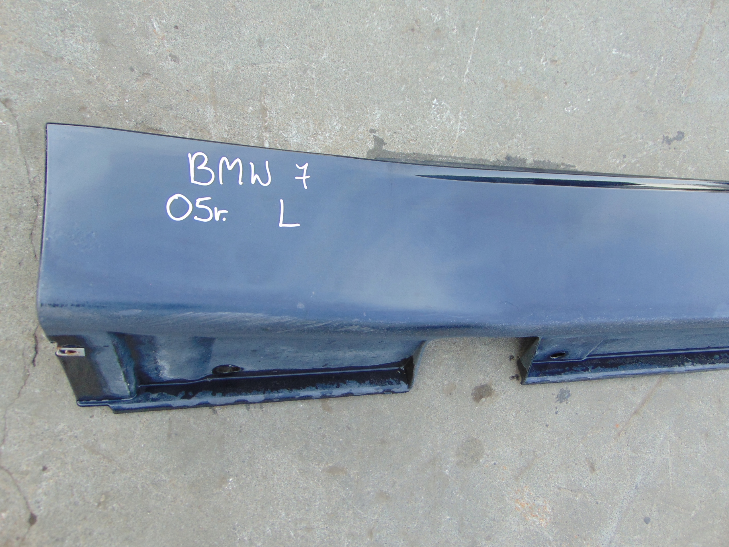 BMW 7 E65 moulding cap threshold left NACHTBLAU METALLIC 490