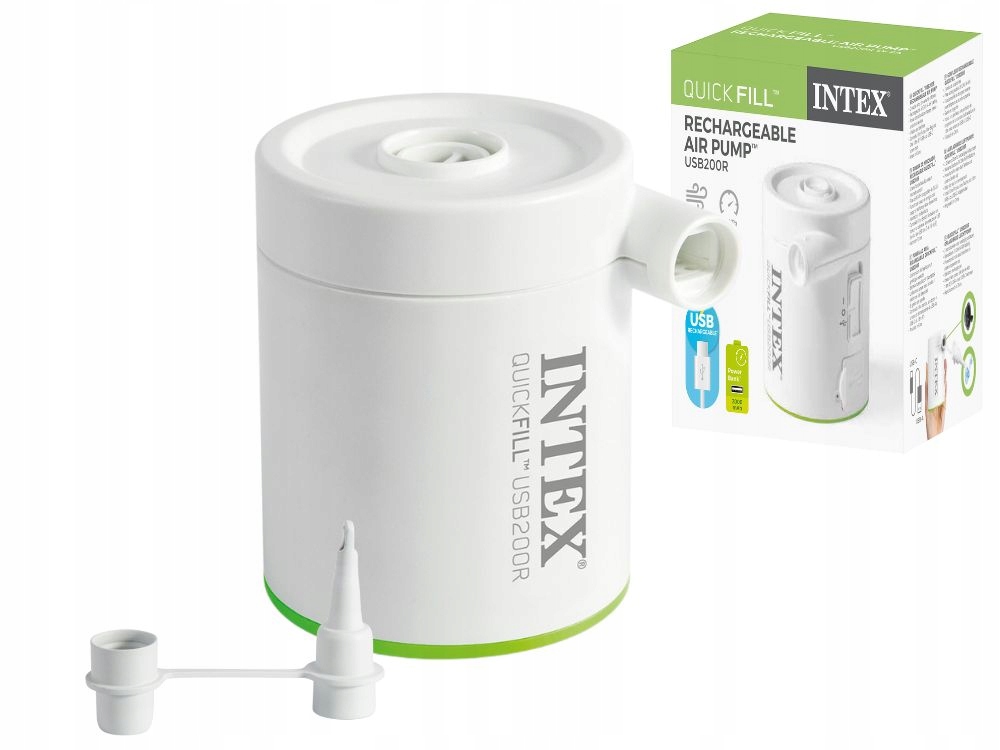 Ładowana Pompka Elektryczna Usb 5V/2Ah Power Bank Akumulator Intex 66637