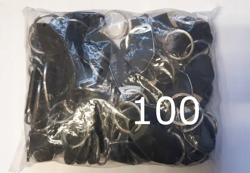 Přívěsek Na Klíče Mifare S3035BNR-BK černý Chrom +č. 100 kusů