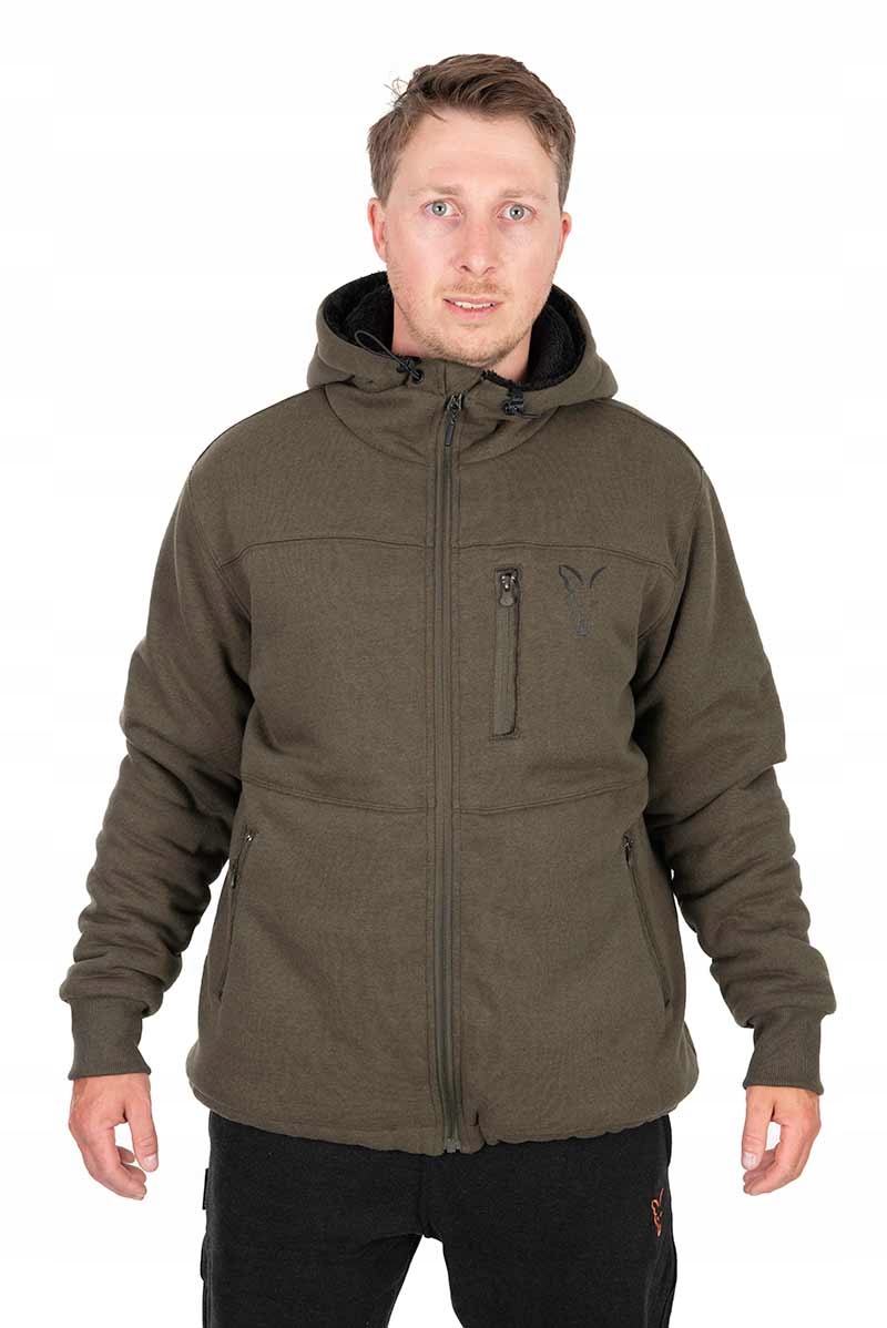 Fox Bunda Collection Sherpa Jacket Green Black Large