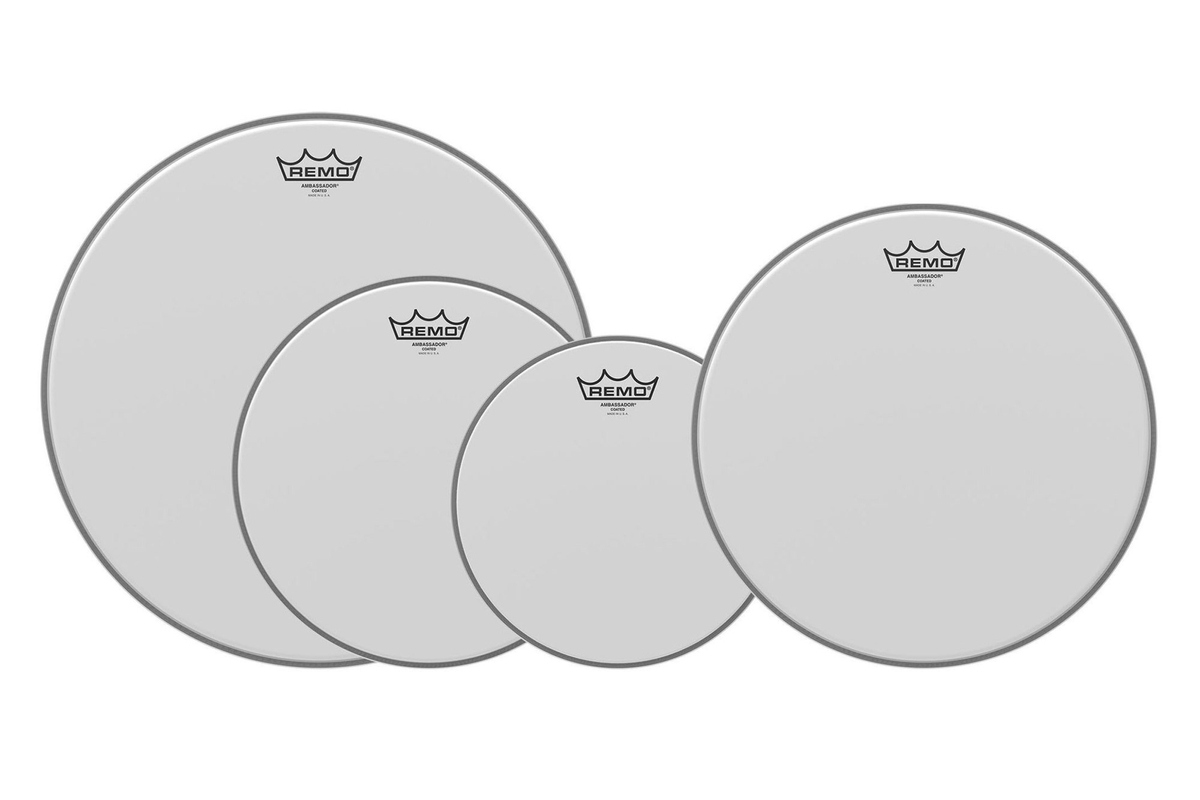 Remo Ambassador Pack 10, 12, 16 14 Coated sada perkusních natahovaček