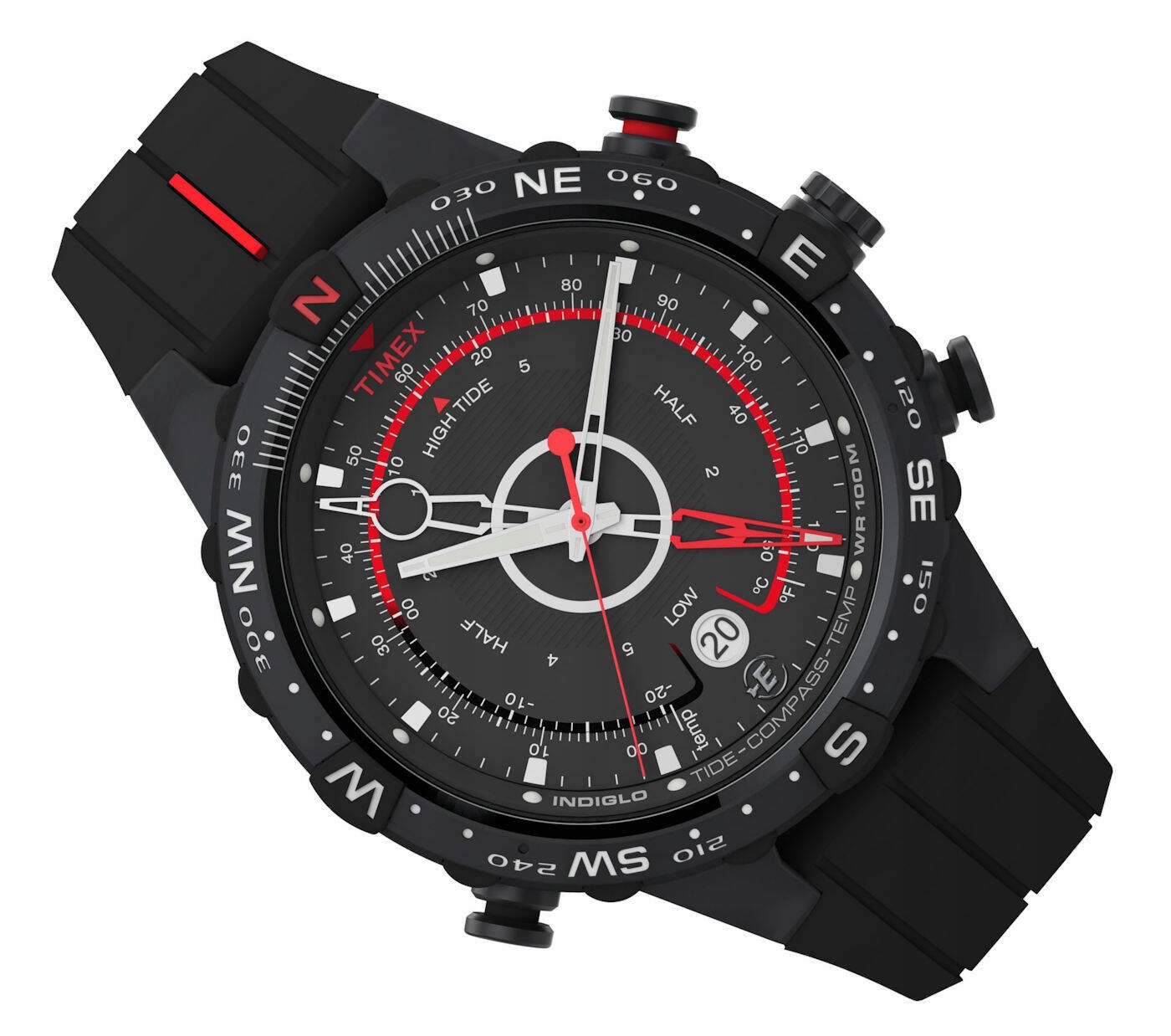 Hodinky Timex Iq Kompas Teploměr Přílivový T2N720
