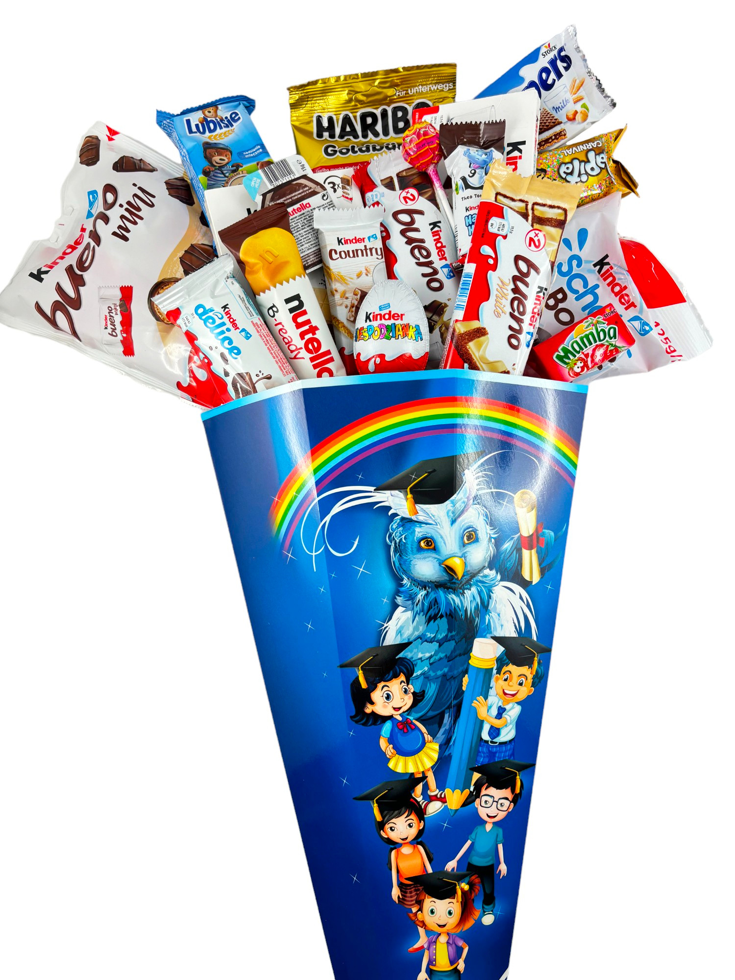 Róg Obfitości Tyta Pierwszoklasisty Przedszkolaka na Pasowanie Ucznia 60cm