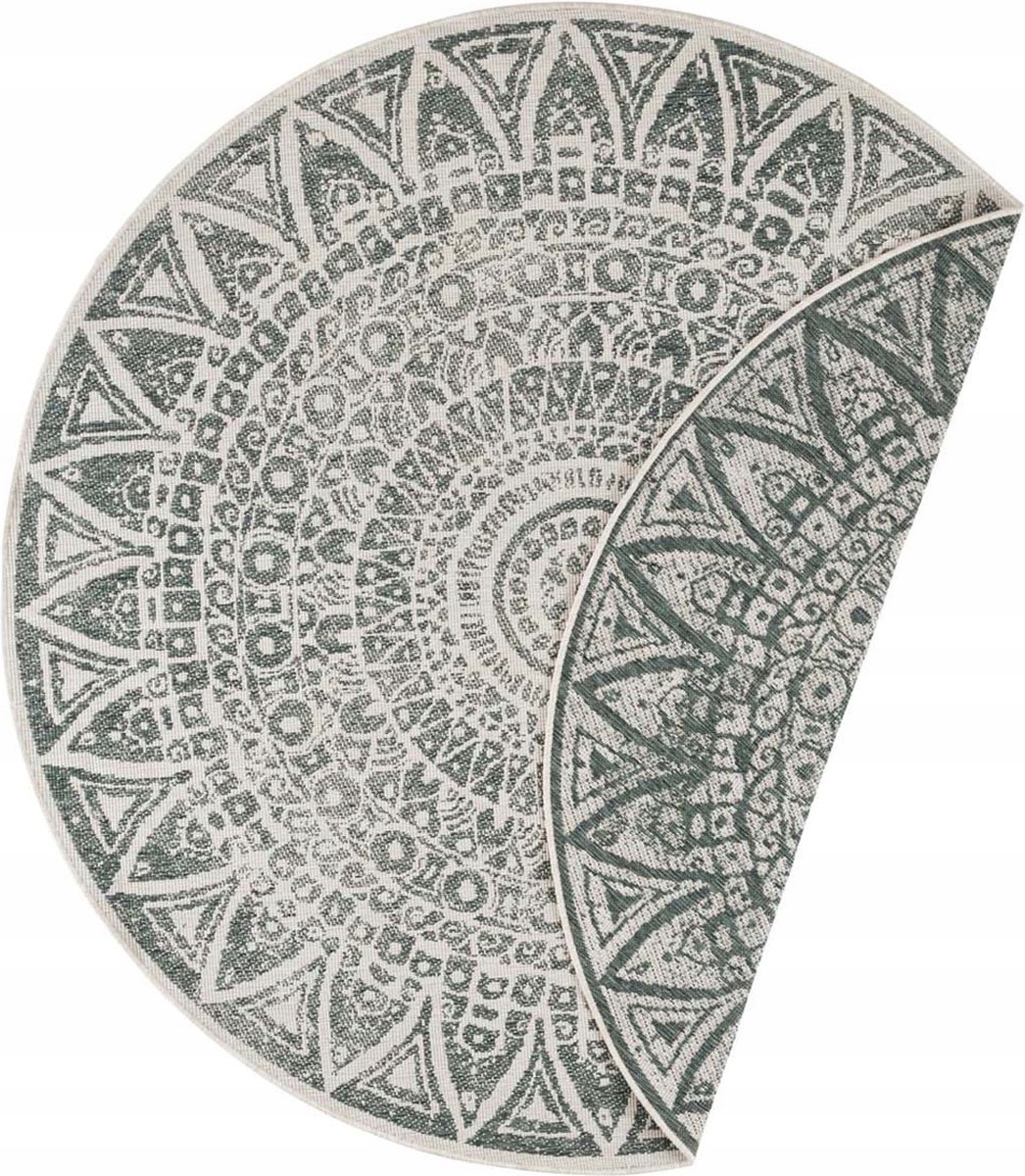 

Dywan niebieski,dwustronny,tarasowy koło 100cm