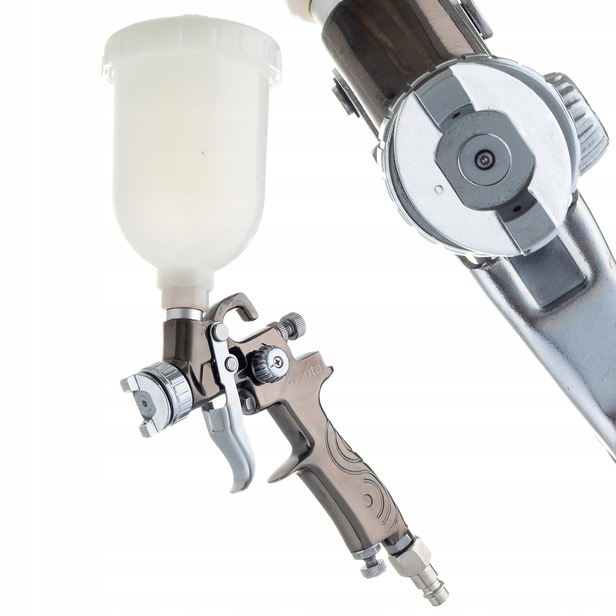 Mini Lakovací Pistole Hvlp 0.8 MM Malty Auto Laky 250 ML