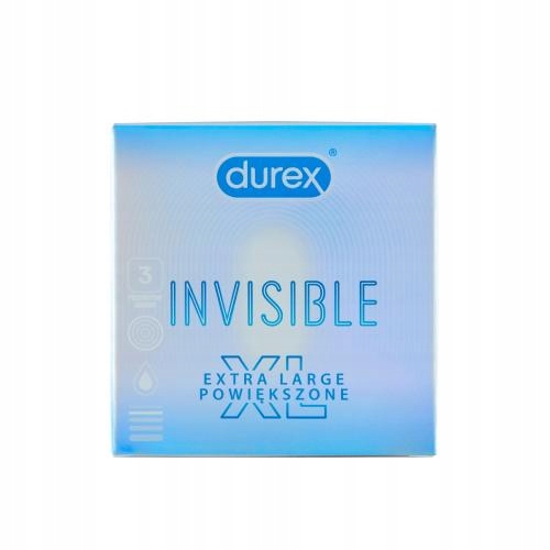 

Durex Invisible XL Prezerwatywy, 3 sztuki