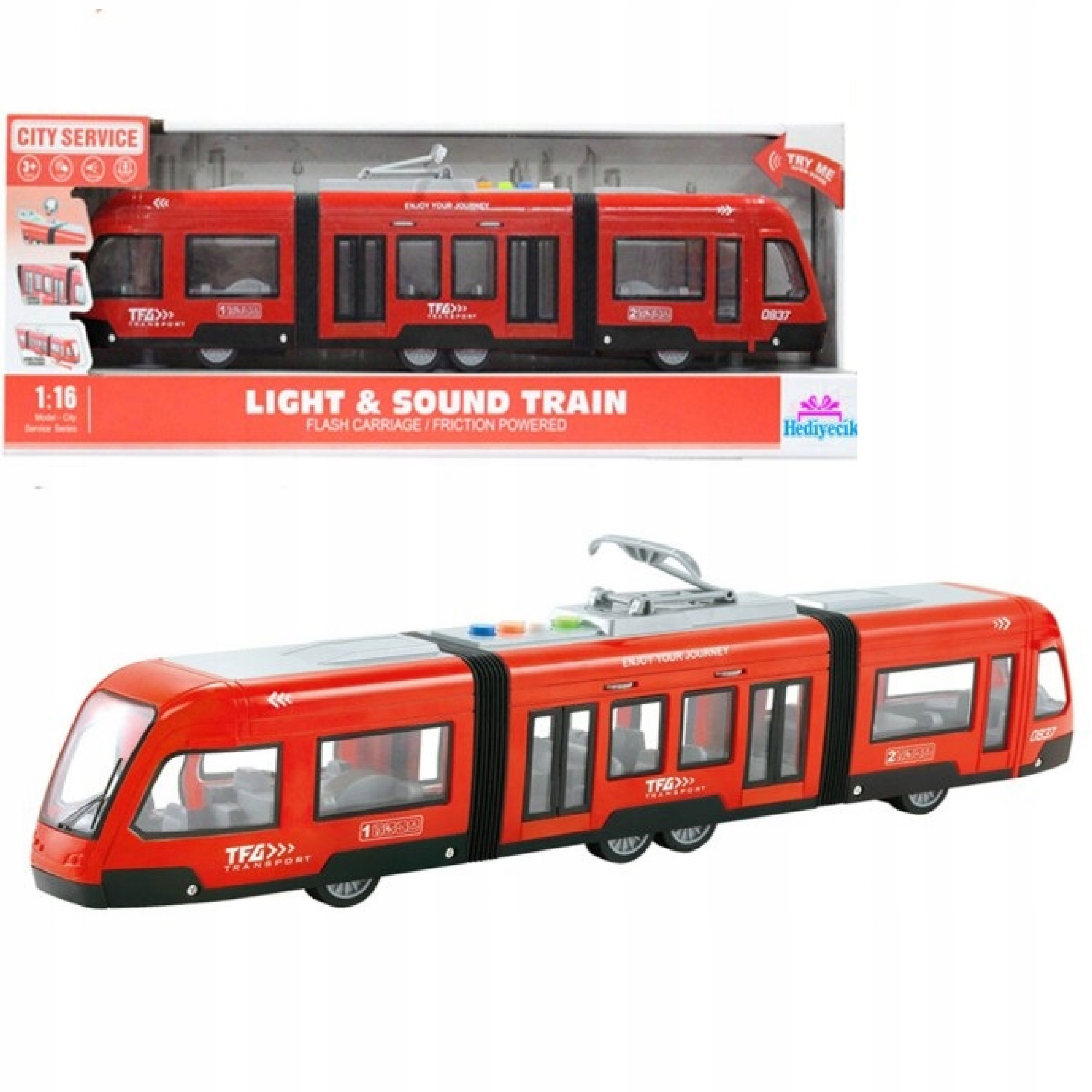 

Duży Tramwaj Dźwięki Światła na baterie 930AC