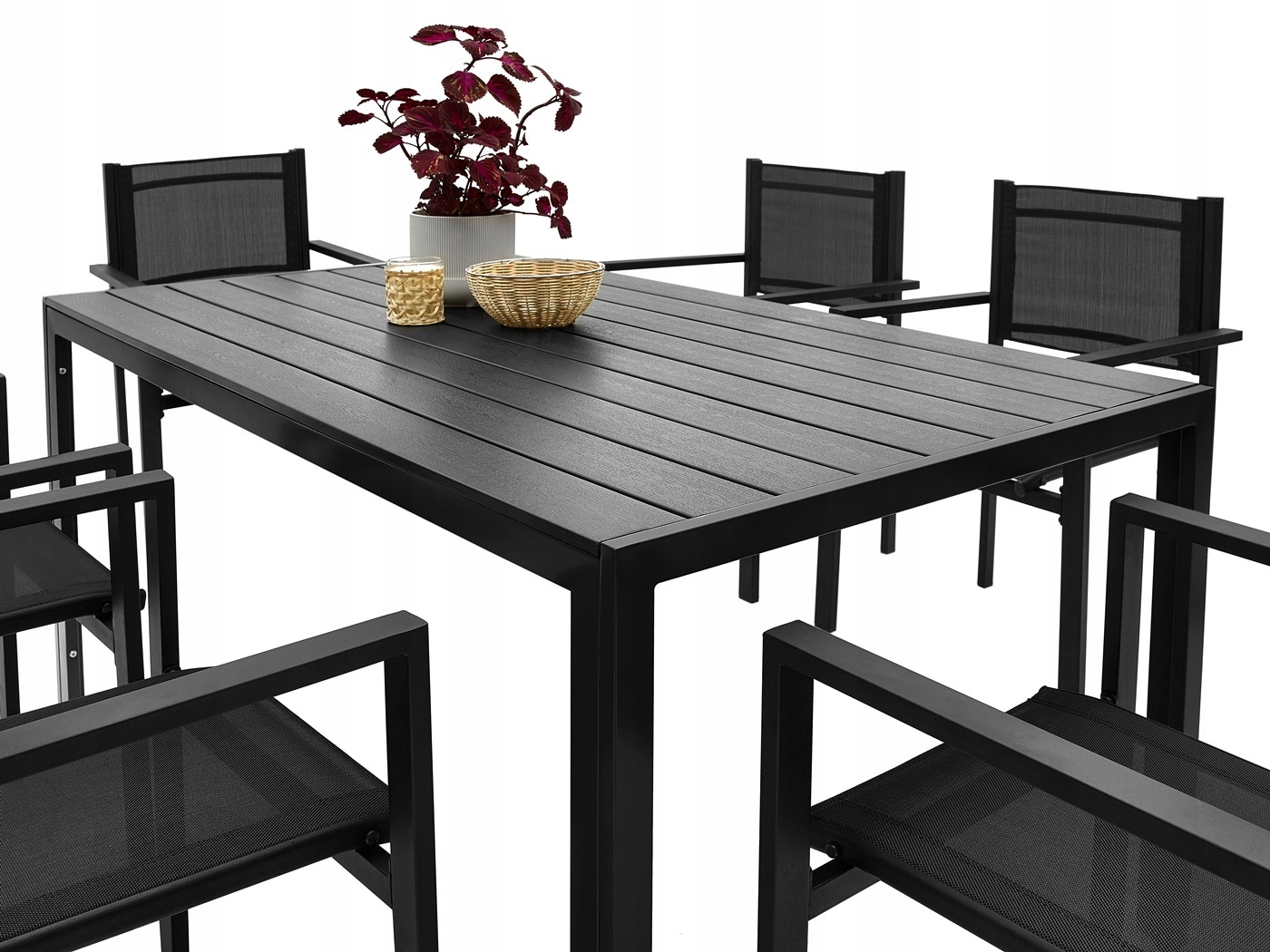 MEBLE OGRODOWE ZESTAW STÓŁ 6+1 NA TARAS BALKON Producent MAT-COMPANY