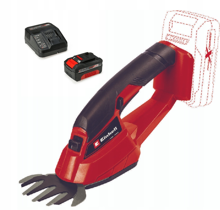 Einhell Nůžky Na Trávu Ge-cg 18/1 LI 3410382 Sada Akumulátor 4,0AH