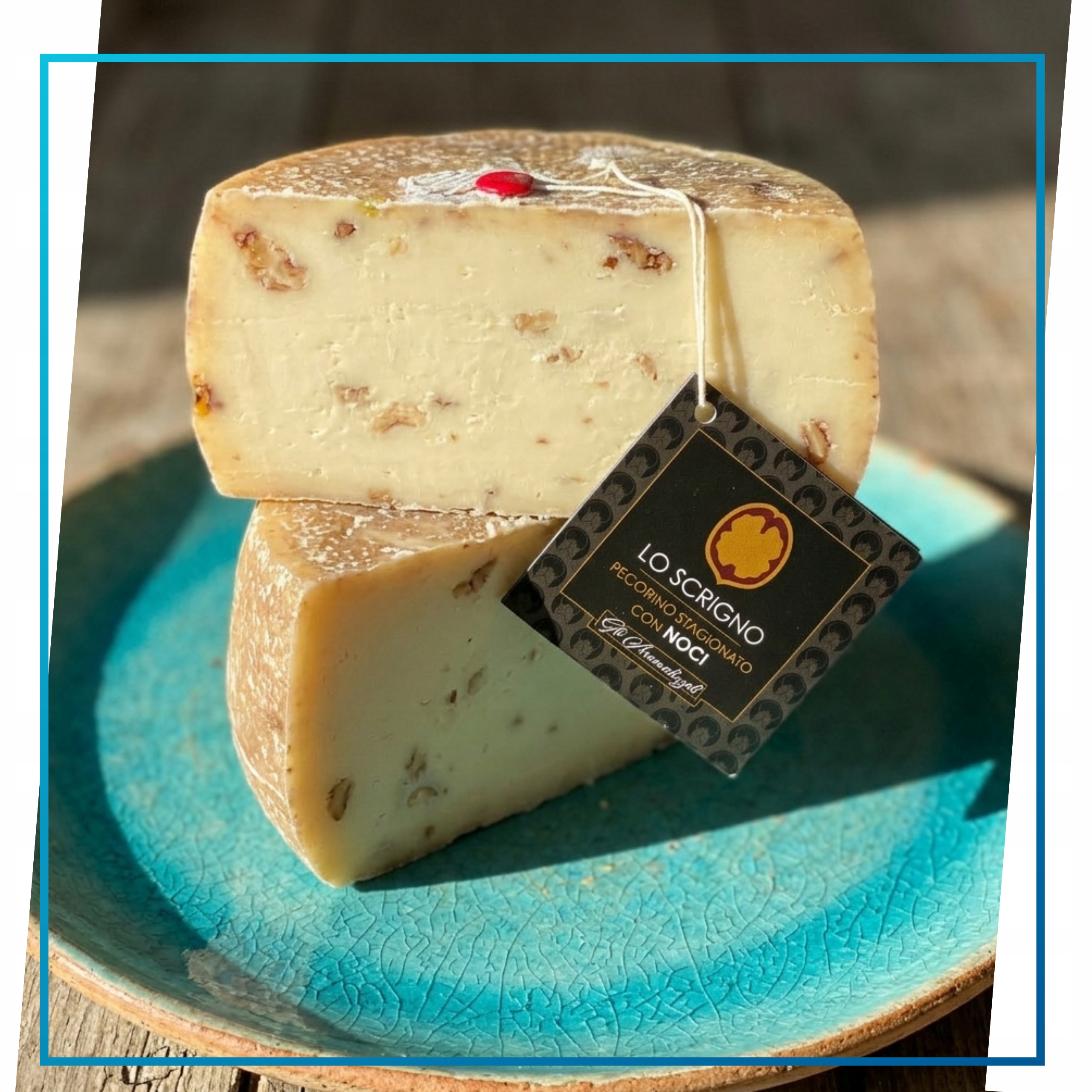 Włoski Ser Pecorino Toscano Orzechy Włoskie 1 kg Flomaro