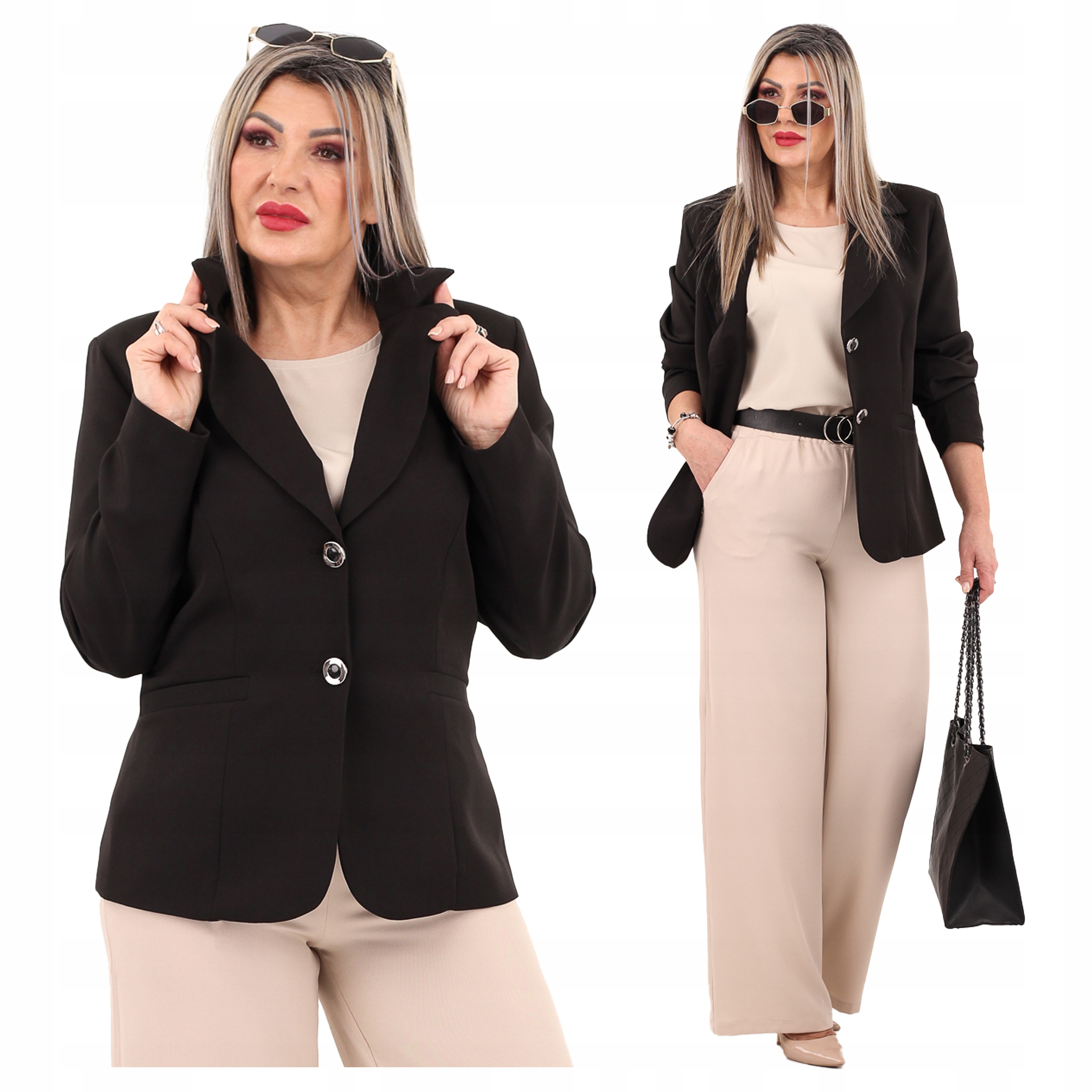 Marynarka damska klasyczna żakiet Polski Producent duże rozmiary