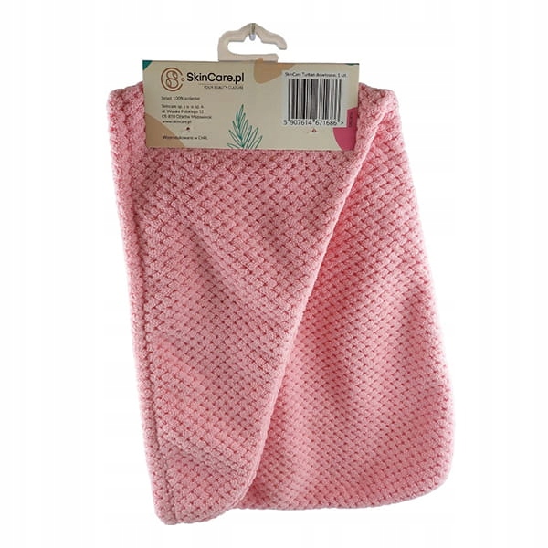 Skincare 1Szt Turban D/Włosów Pink /686