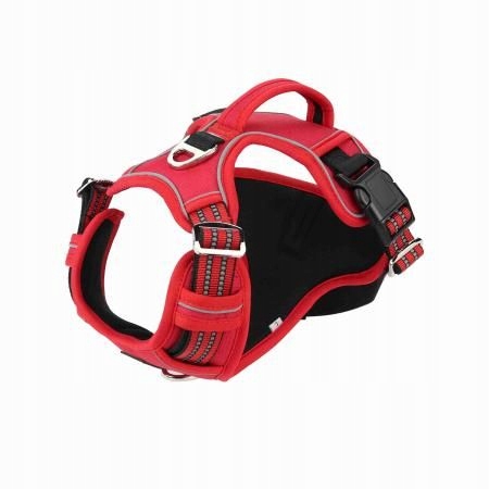 Levně Barry King Postroj pro psa červený, materiál L