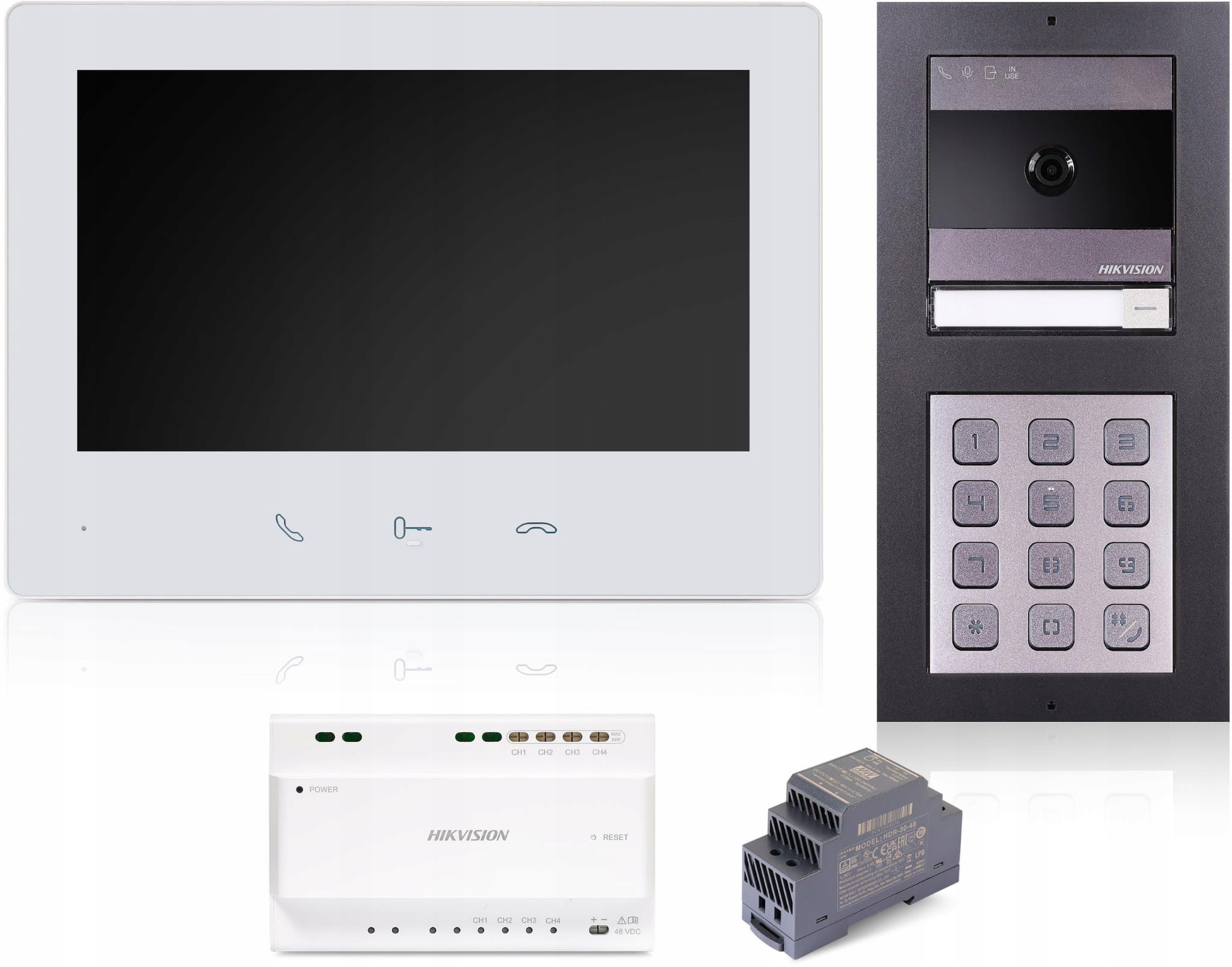 Wideodomofon Hikvision DS-KIS704EY-AFW2/Aluminium