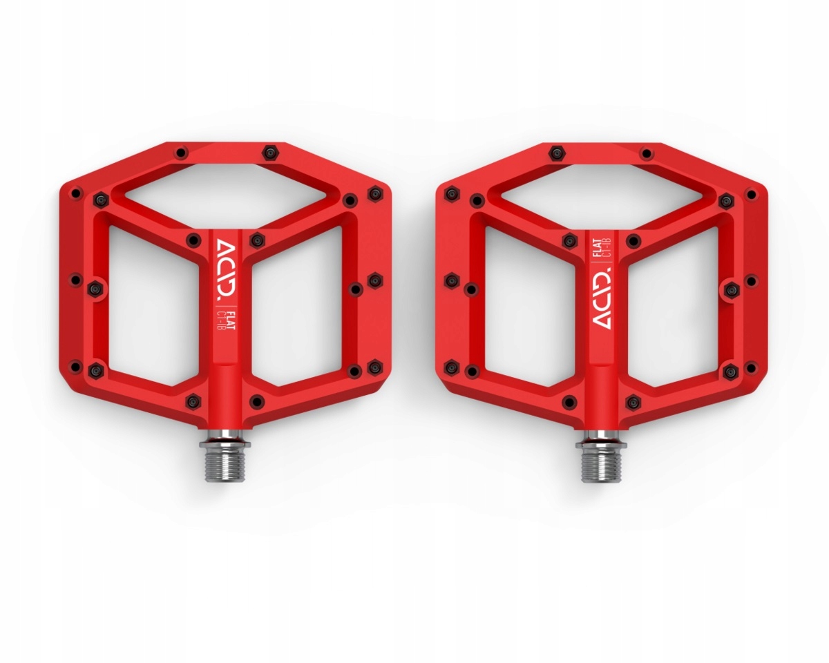 Pedały platformowe Cube Acid Flat C1-IB czerwone