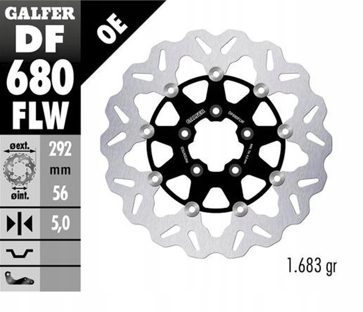 Galfer Predný Brzdový Kotúč Harley-davidson (292X56X5) (wave) Plávajúci