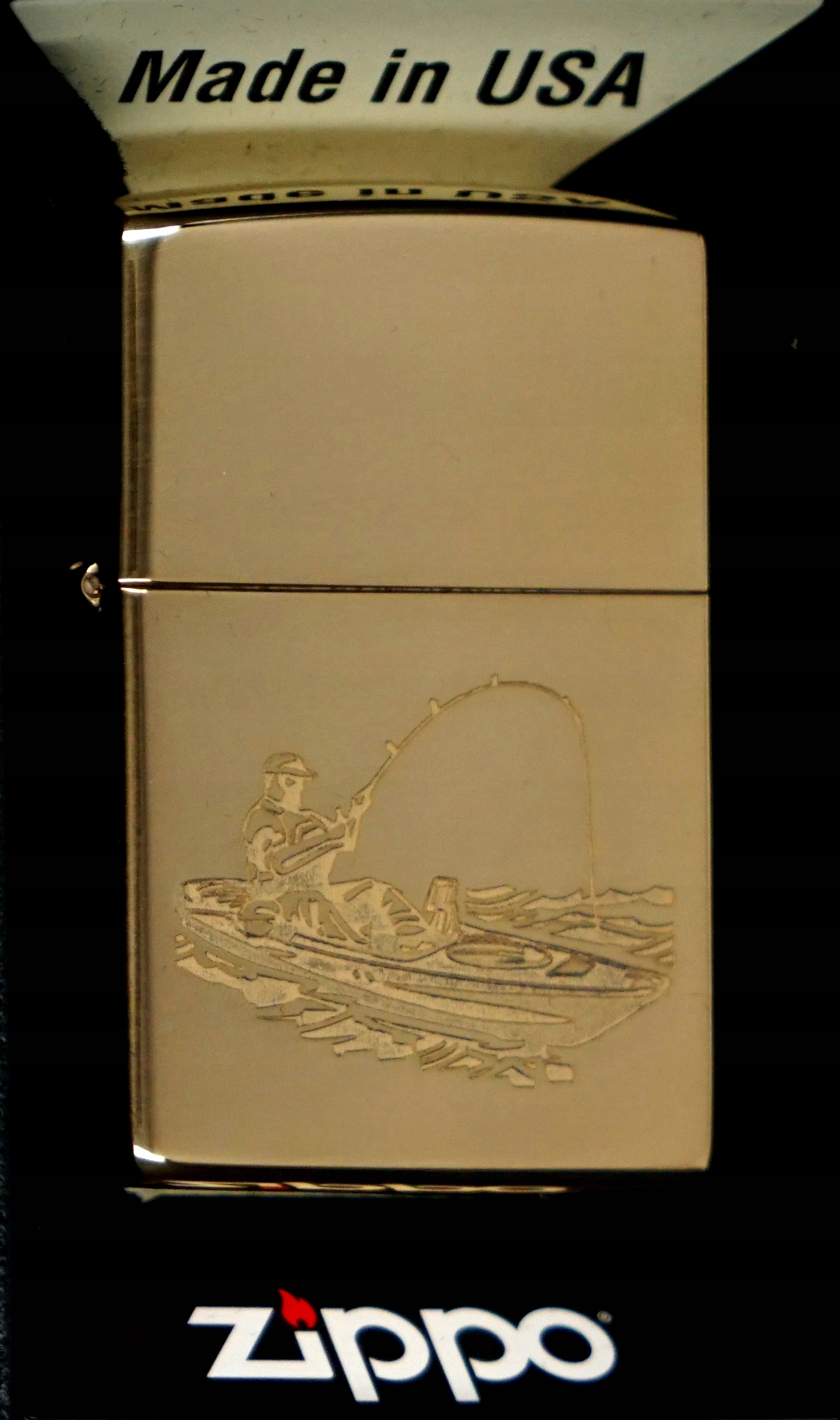 Zapalovač Zippo Fishing Design 2 60006868 Větruodolný benzínový