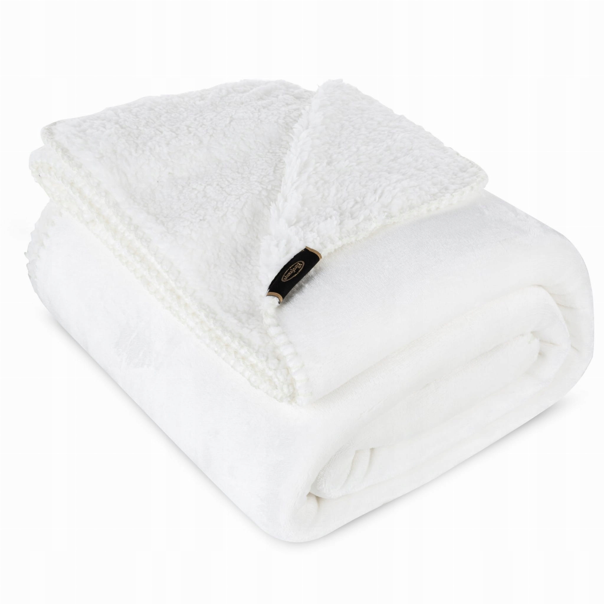 Koc Dwustronny 200x220 Polar Bukla Tedy biały Eurofirany Sherpa Baranek