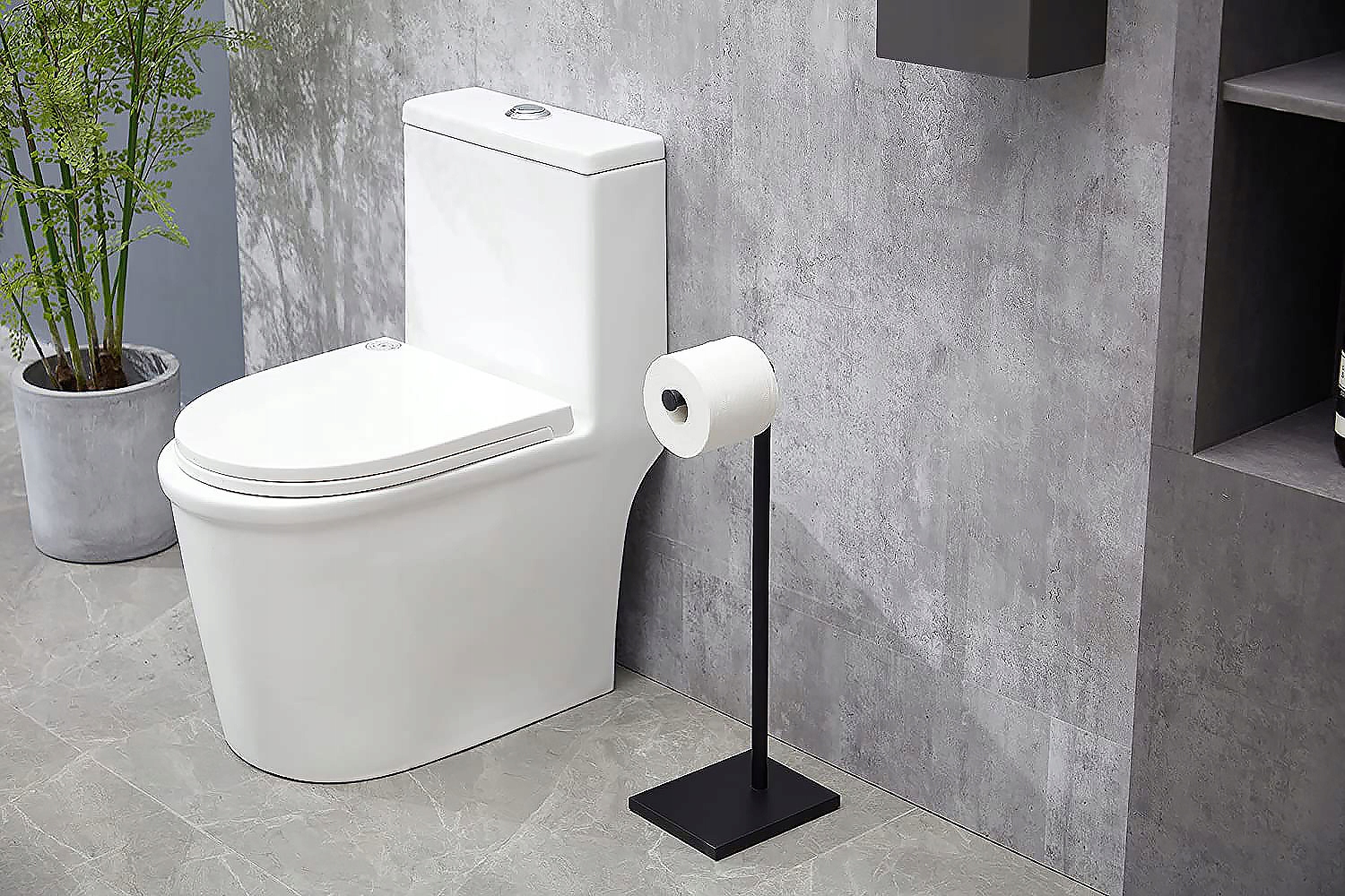 STOJAK NA PAPIER TOALETOWY METALOWY CZARNY BLACK Marka Tutumi