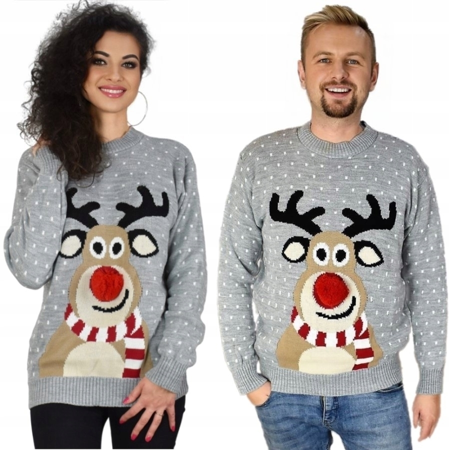 SWETER ŚWIĄTECZNY ZESTAW KOMPLET DLA PAR DWOJGA