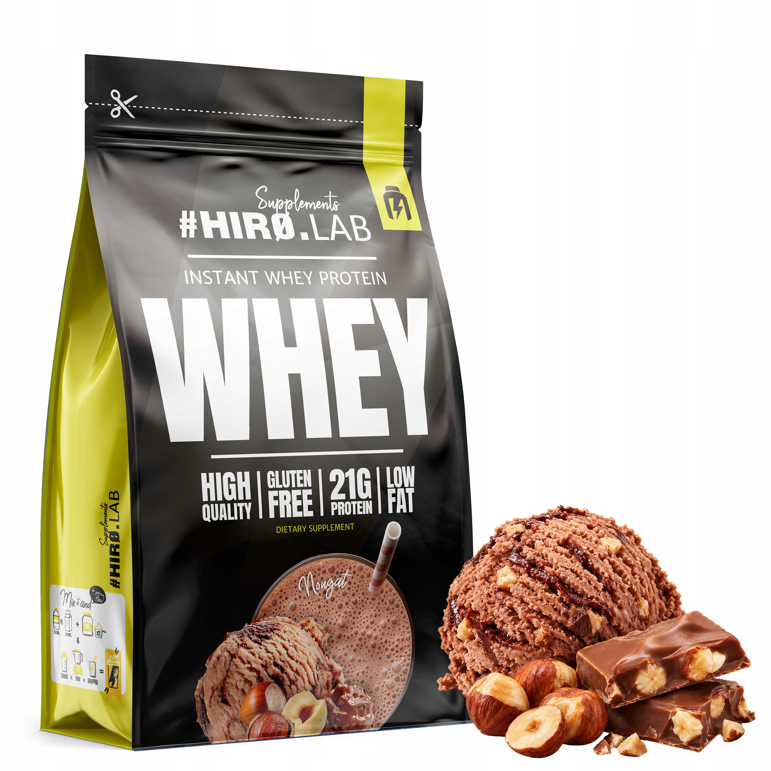Protein Protein Wpc Instant Whey Protein 700 50 g Nugát Hiro.Lab