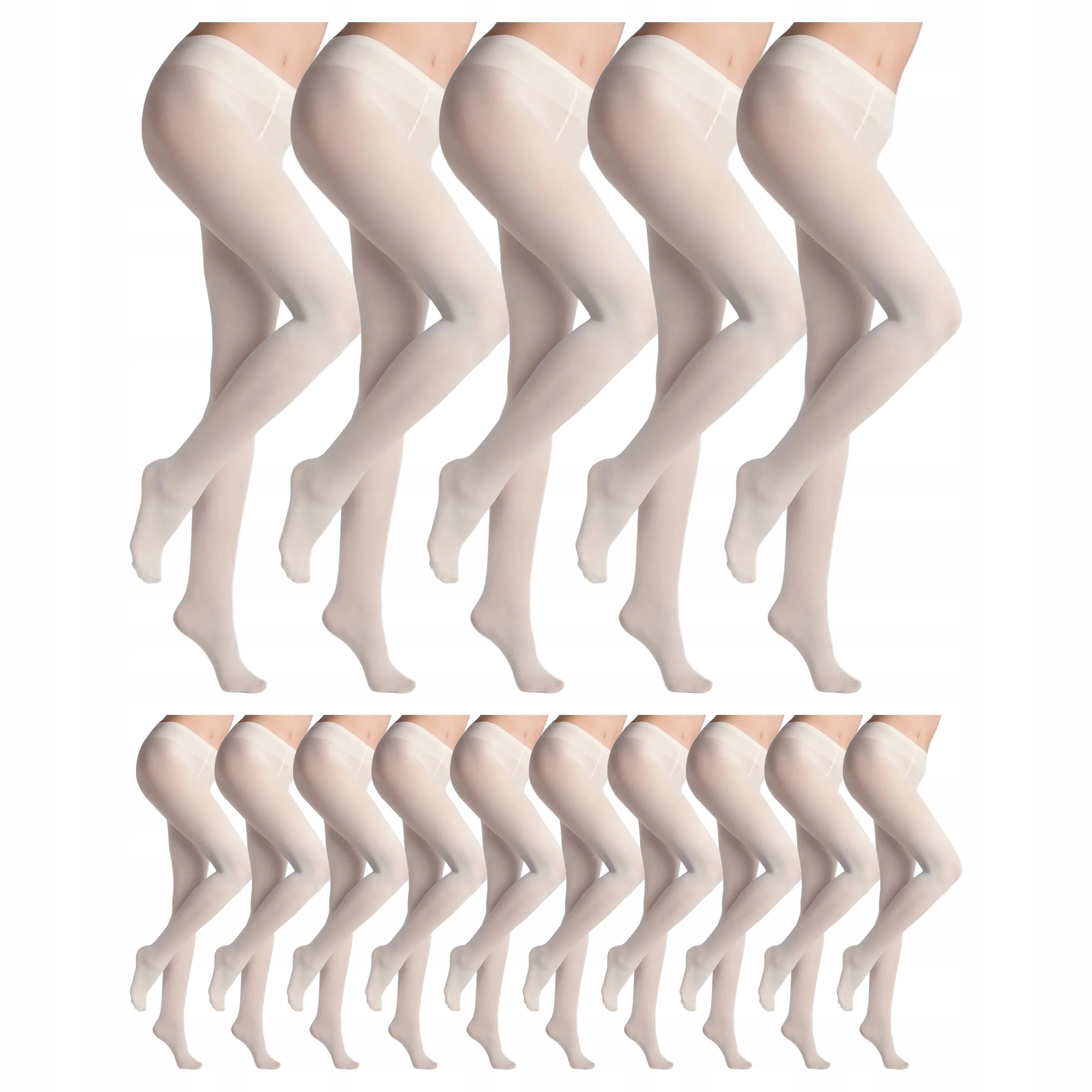 15 x Krycí punčocháče bez kalhotek Micro 60 den Marilyn Creme 2-S