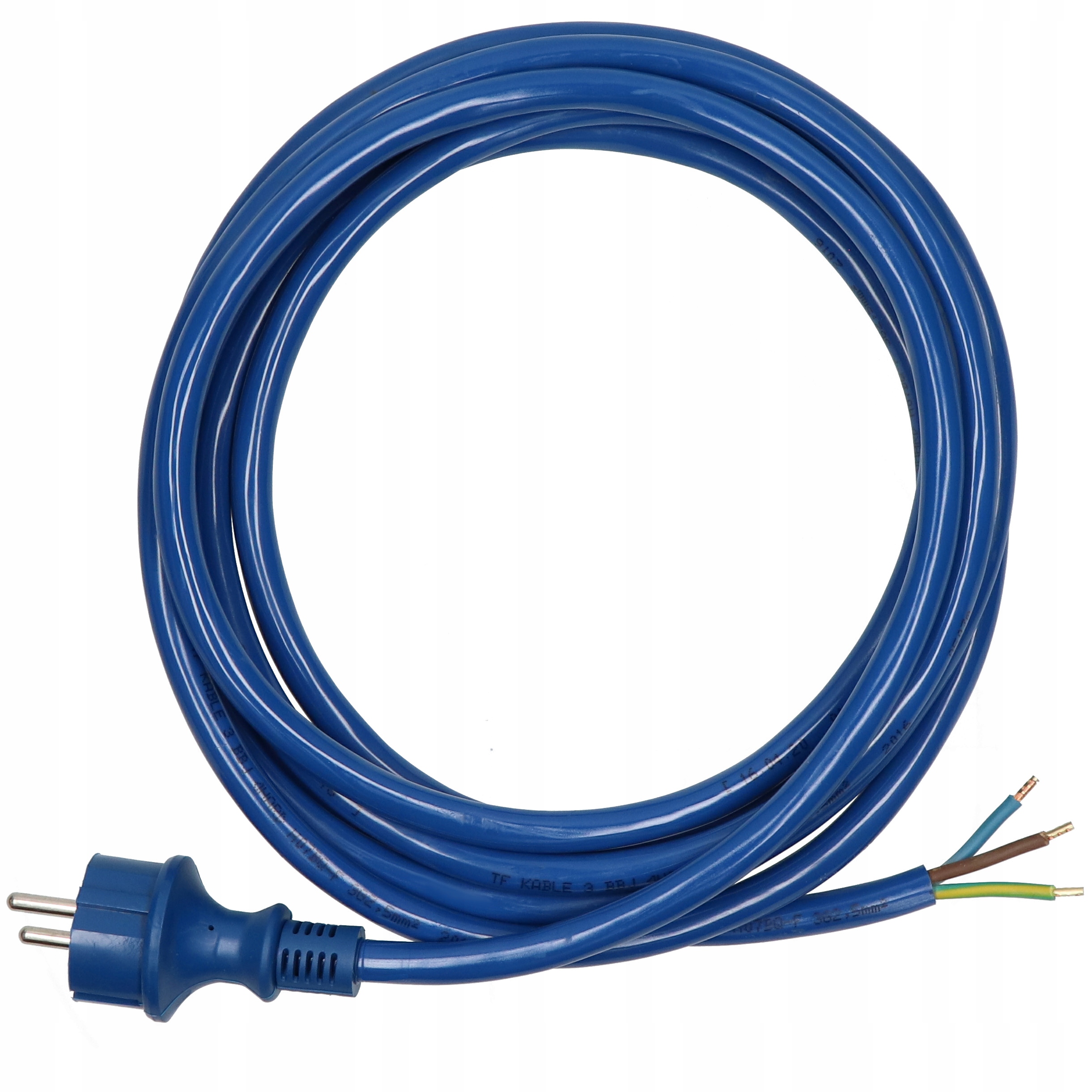 2x 4 m připojovací kabel s přímou zástrčkou 250 V 16 A 3x2,5 mm² IP44 H07BQ
