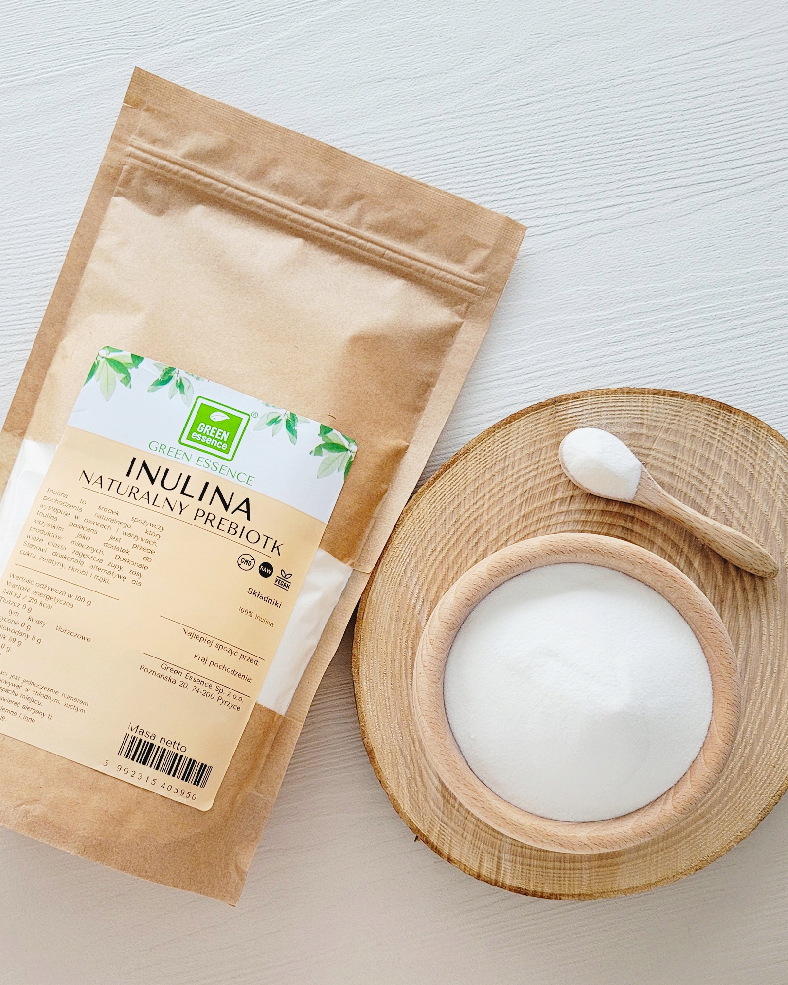 Inulina SPOŻYWCZA Proszek 500g Naturalny SŁODZIK Rodzaj inny