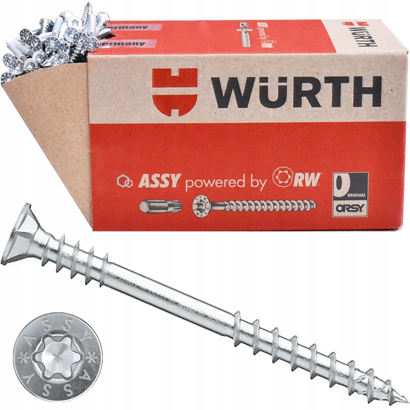 WKRĘTY ASSY P 4x30 SAMOŚCIĄGAJĄCE WURTH 500szt