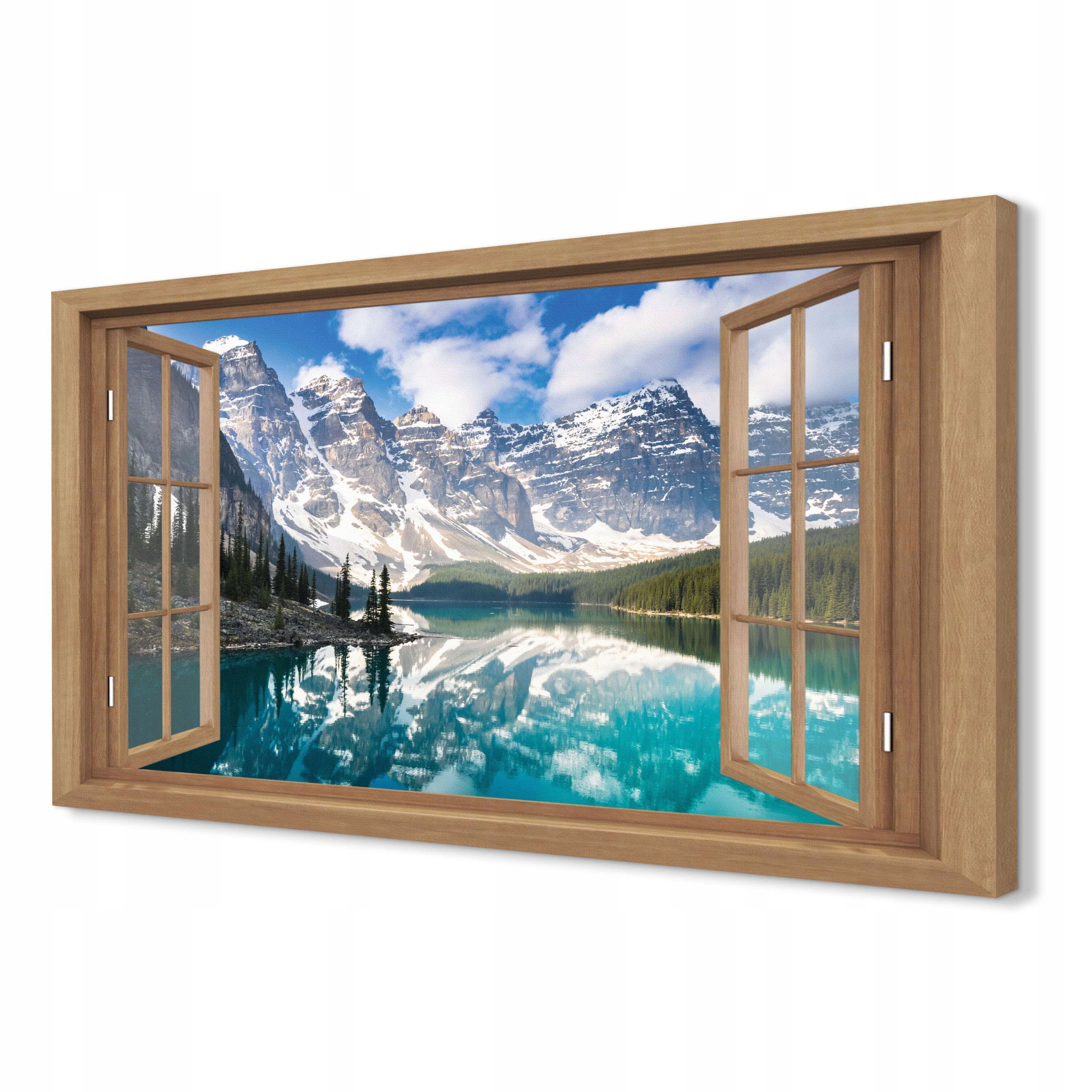 

Obraz okno canvas 3d 120x80 Jezioro śnieg Kanada